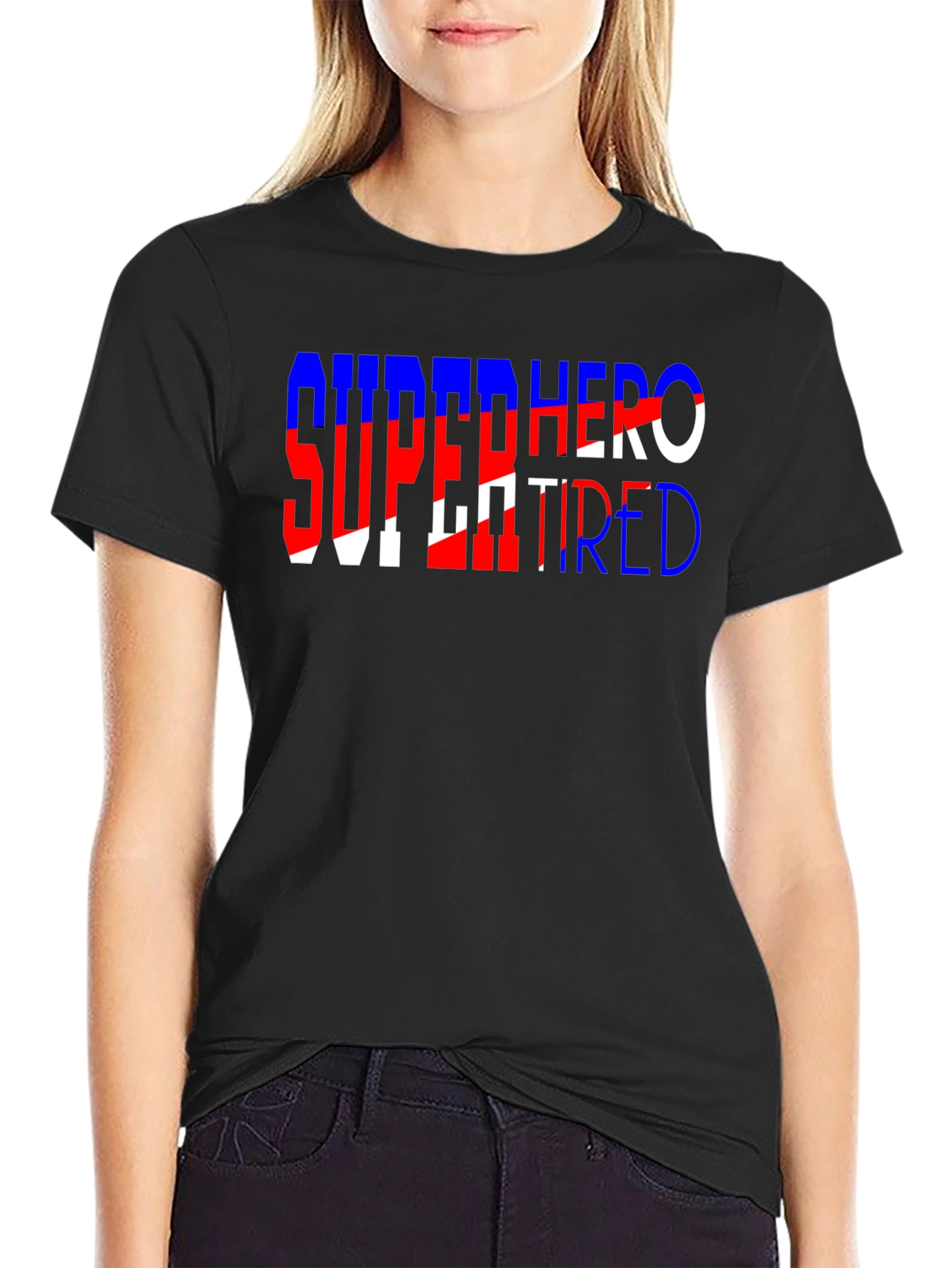 Superhero Retired Graphic Tee - Black