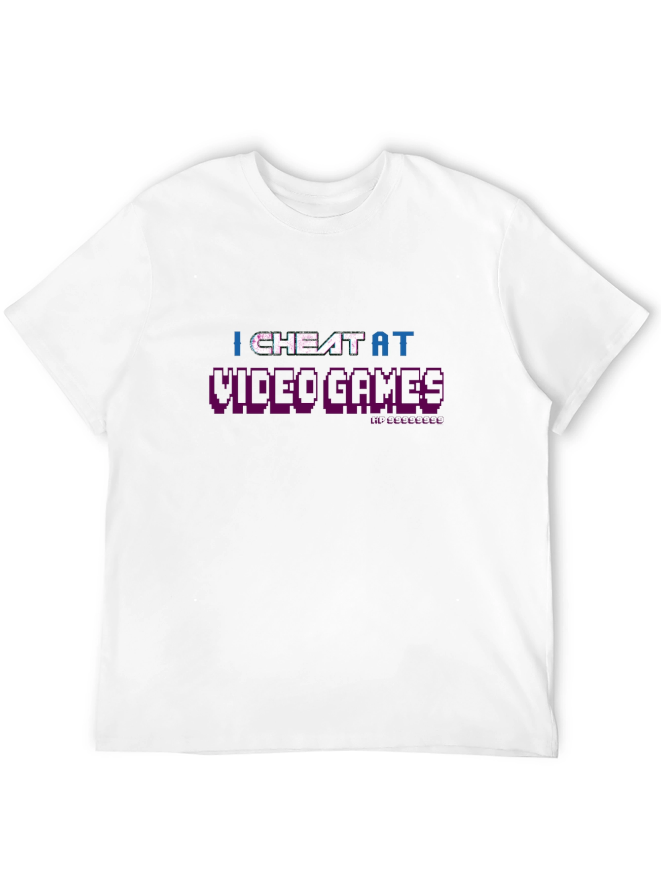 I Cheat At Video Games Black T-Shirt