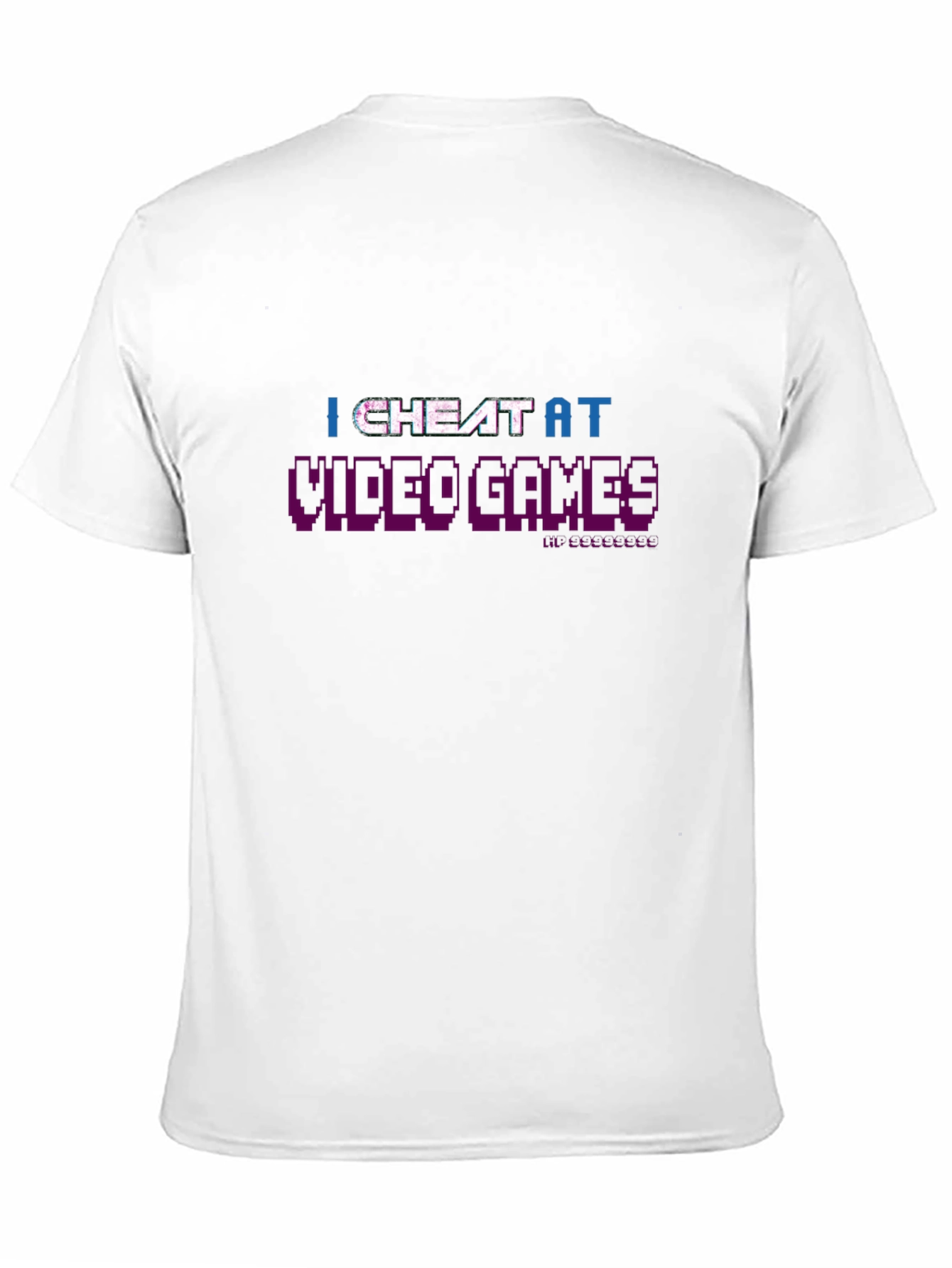 I Cheat At Video Games Black T-Shirt