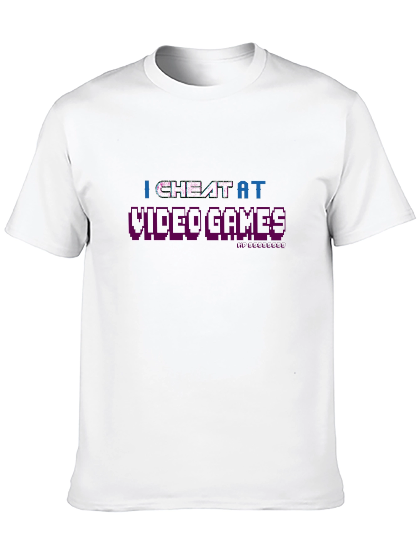 I Cheat At Video Games Black T-Shirt