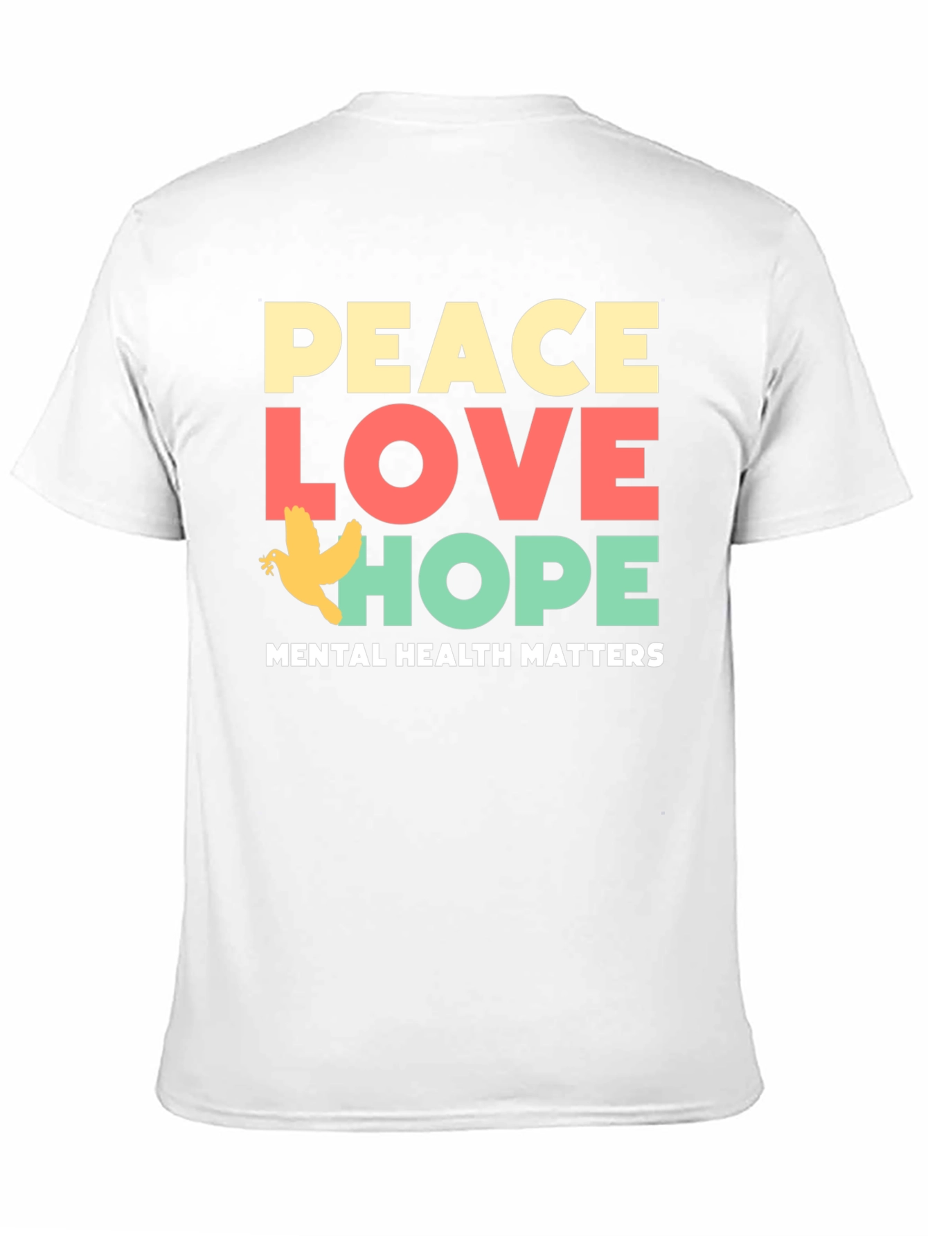 Peace Love Hope T-Shirt Mental Health Awareness Tee
