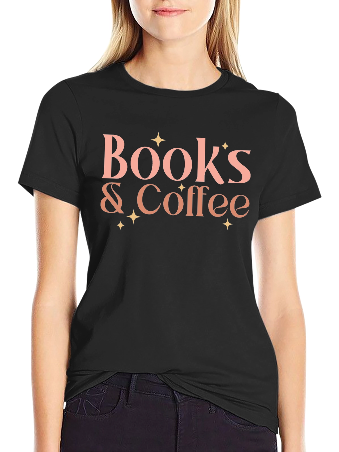 Books & Coffee Graphic Tee