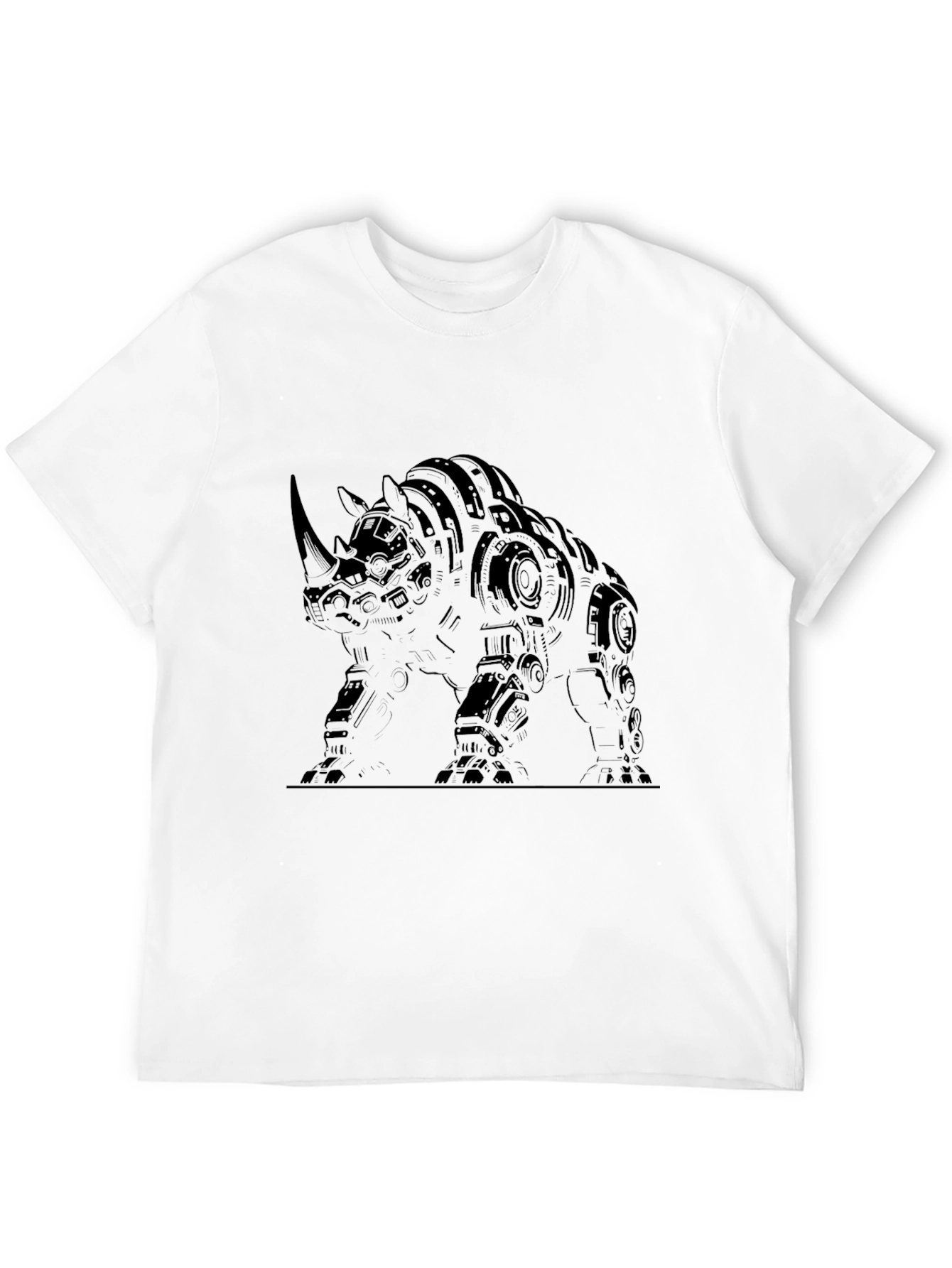 Robotic Rhino Graphic Tee - Black