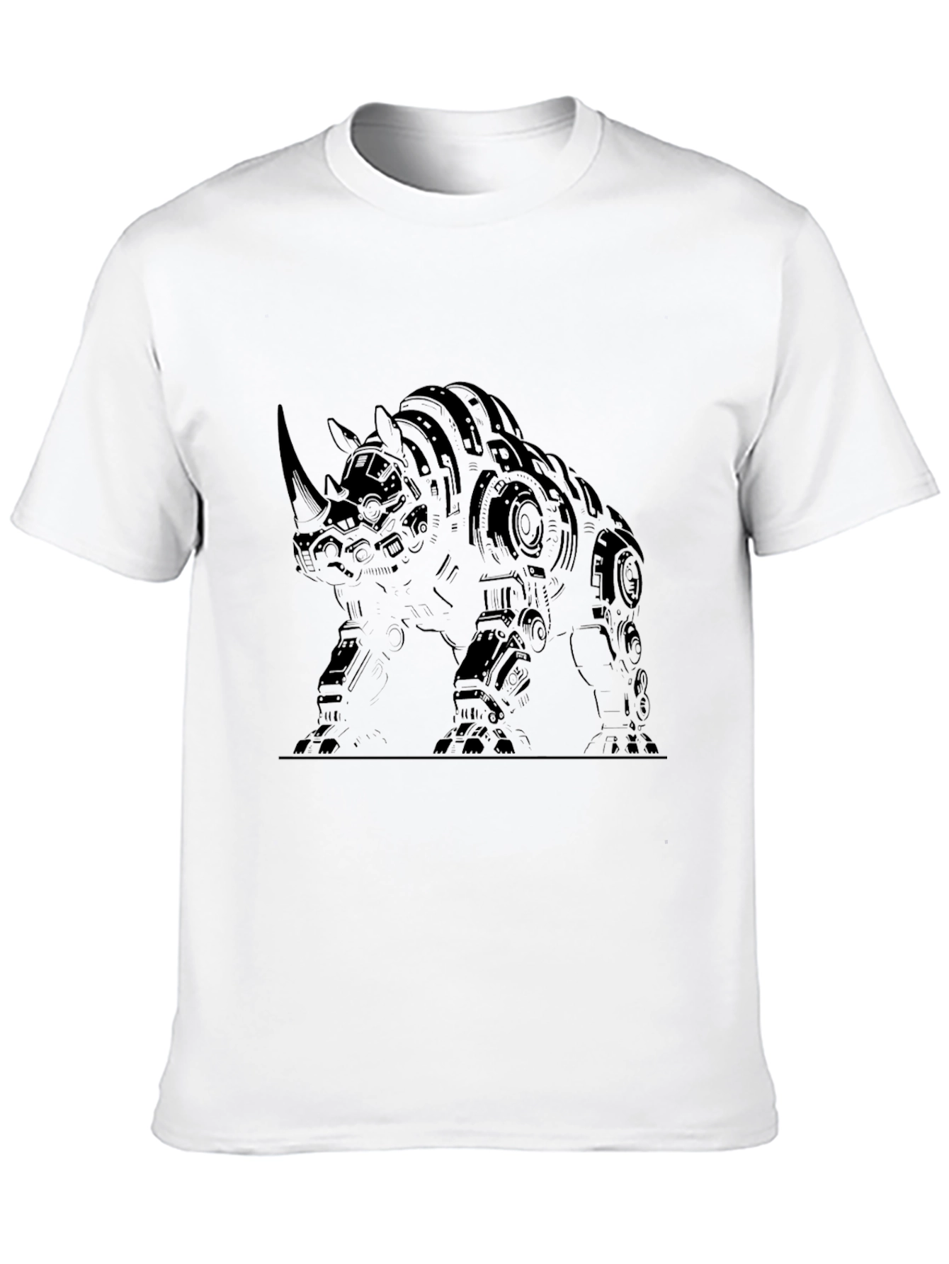 Robotic Rhino Graphic Tee - Black