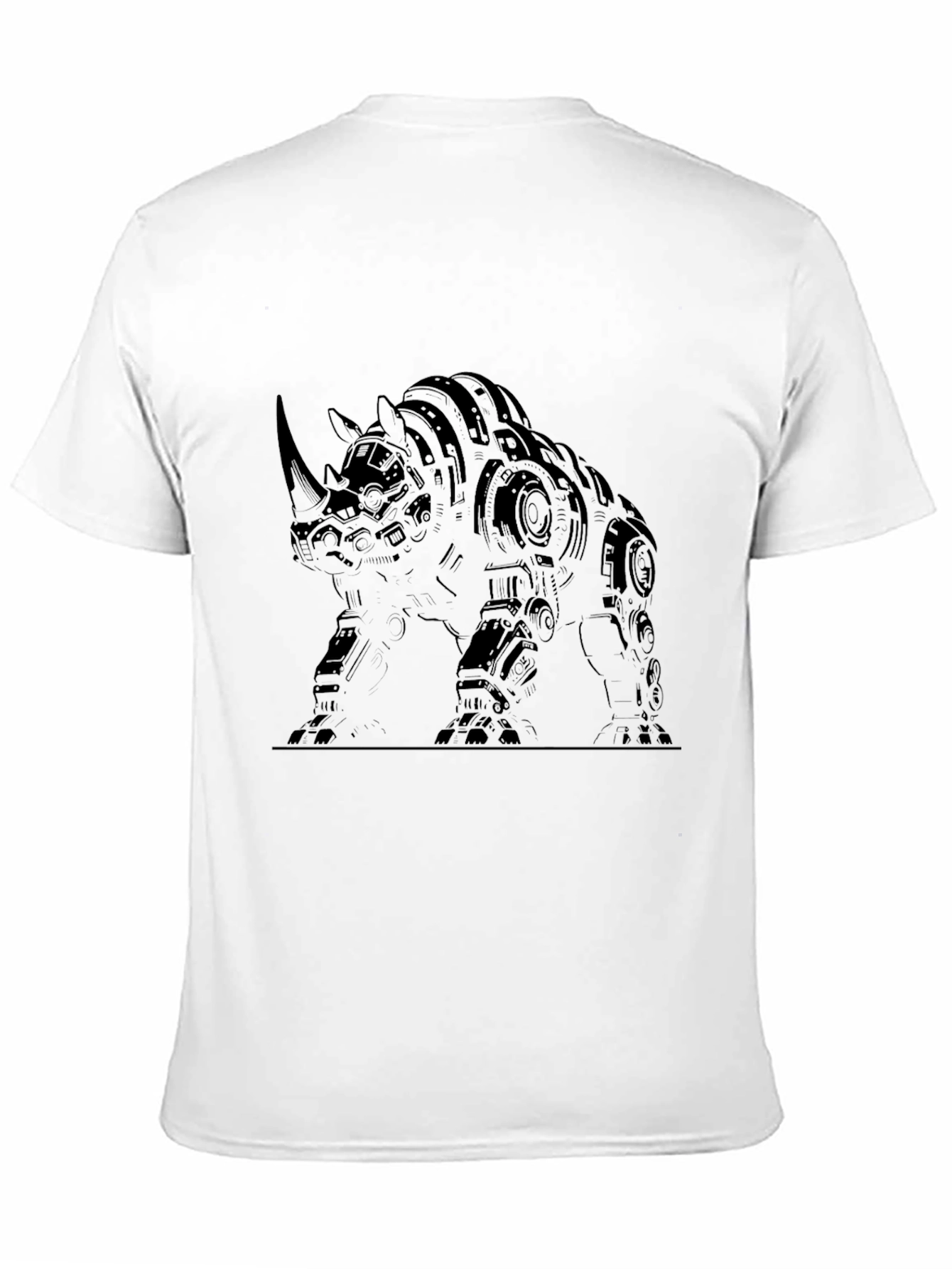 Robotic Rhino Graphic Tee - Black