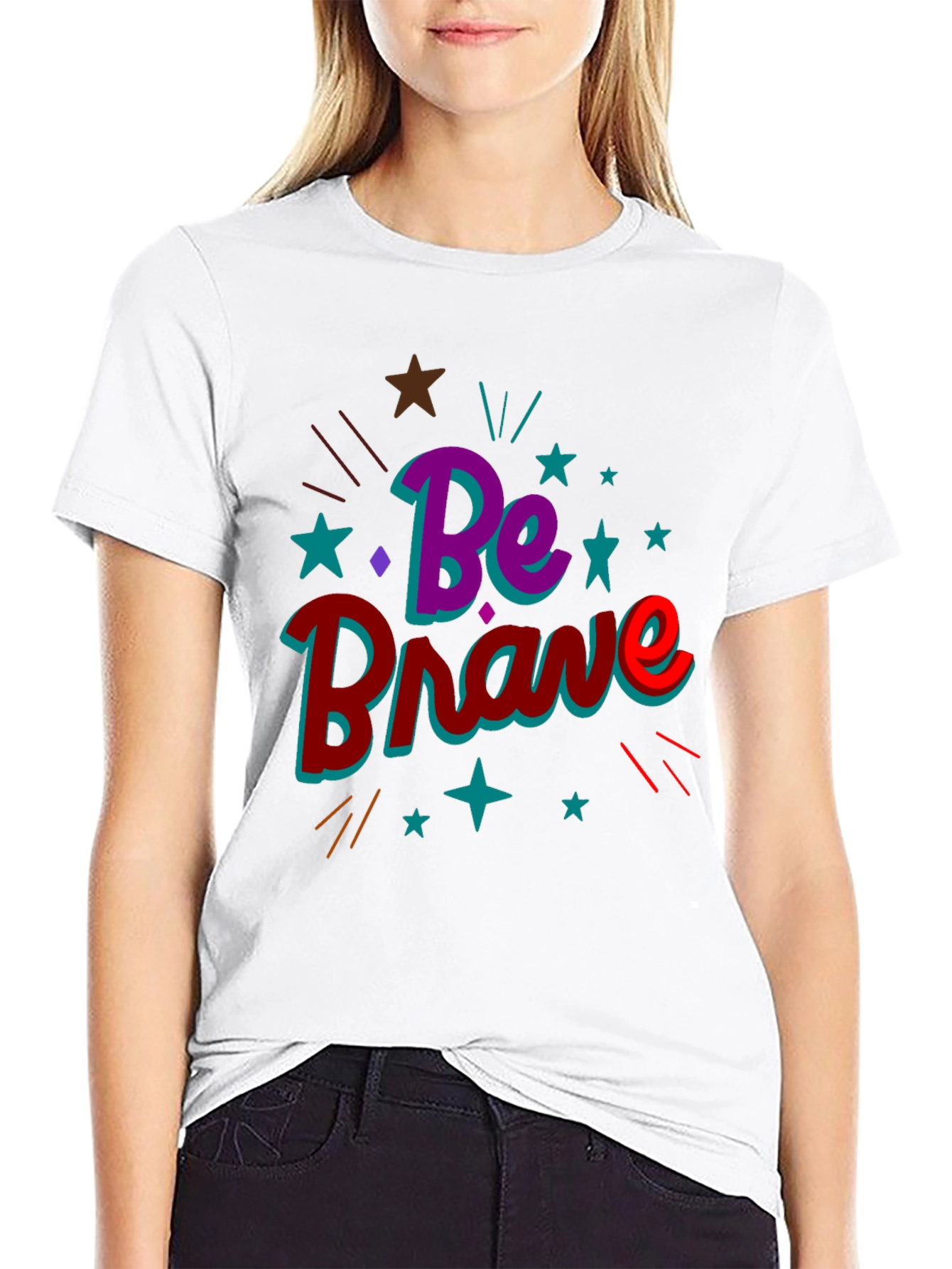 Be Brave Graphic Tee - Inspirational T-Shirt