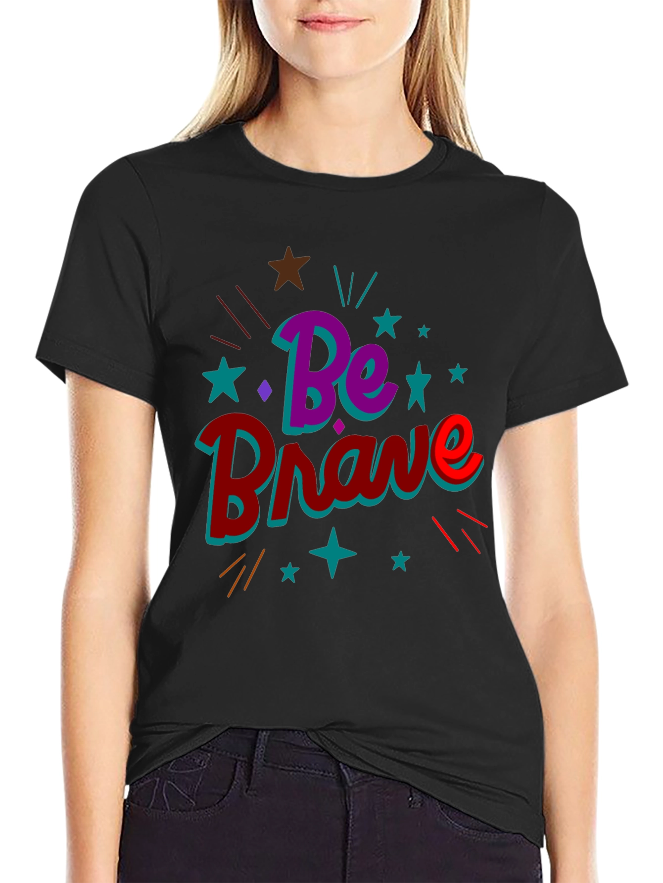 Be Brave Graphic Tee - Inspirational T-Shirt