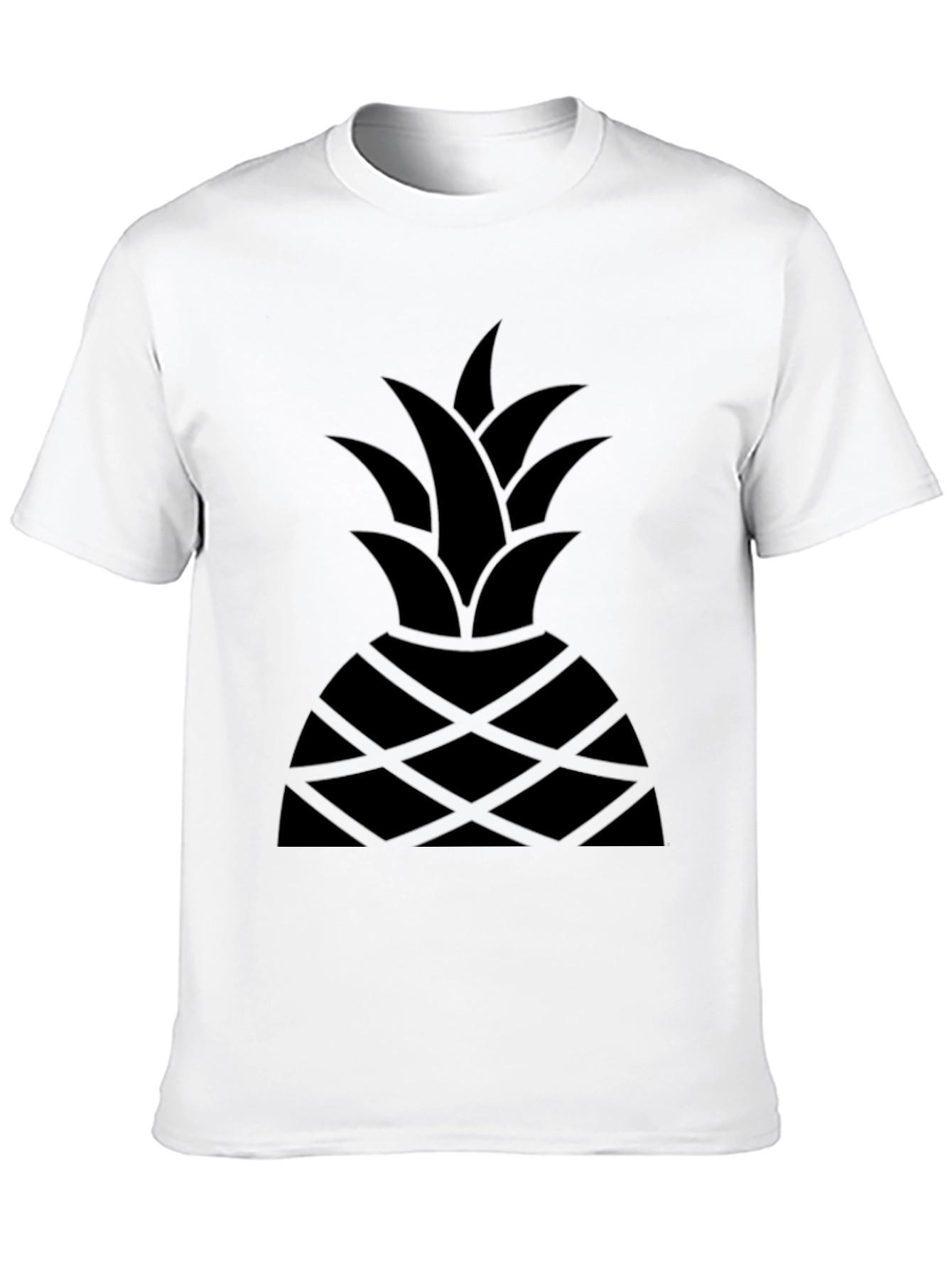 Black Pineapple Graphic T-Shirt - Modern Style