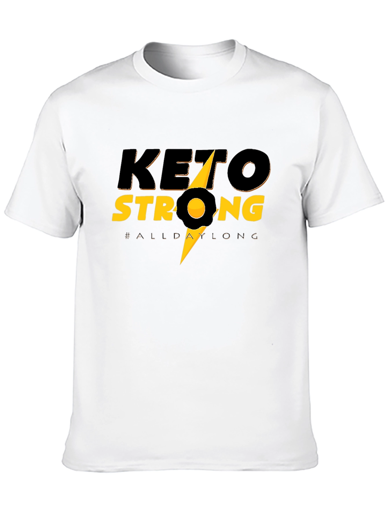 Keto Strong Black Tee - All Day Long