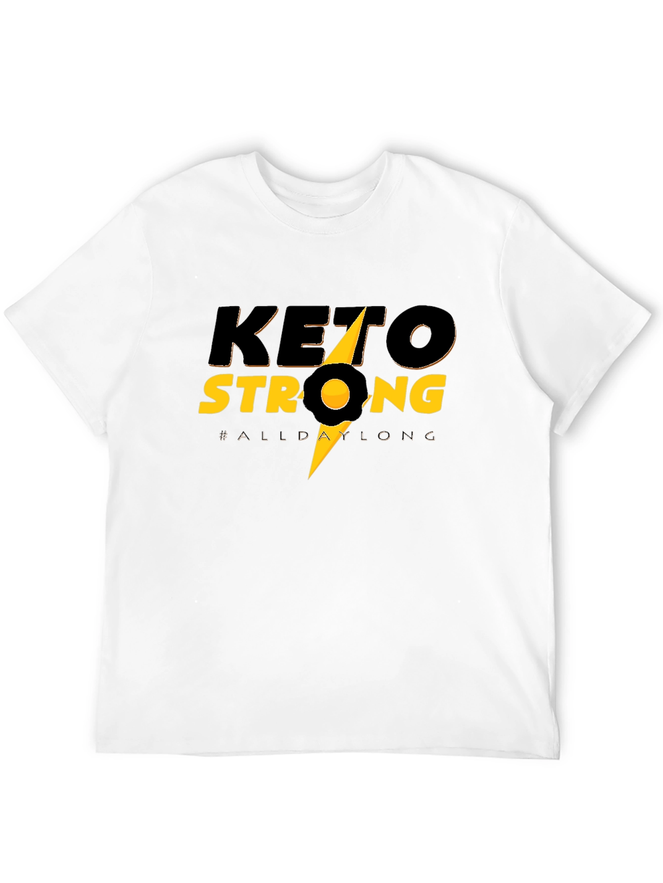 Keto Strong Black Tee - All Day Long