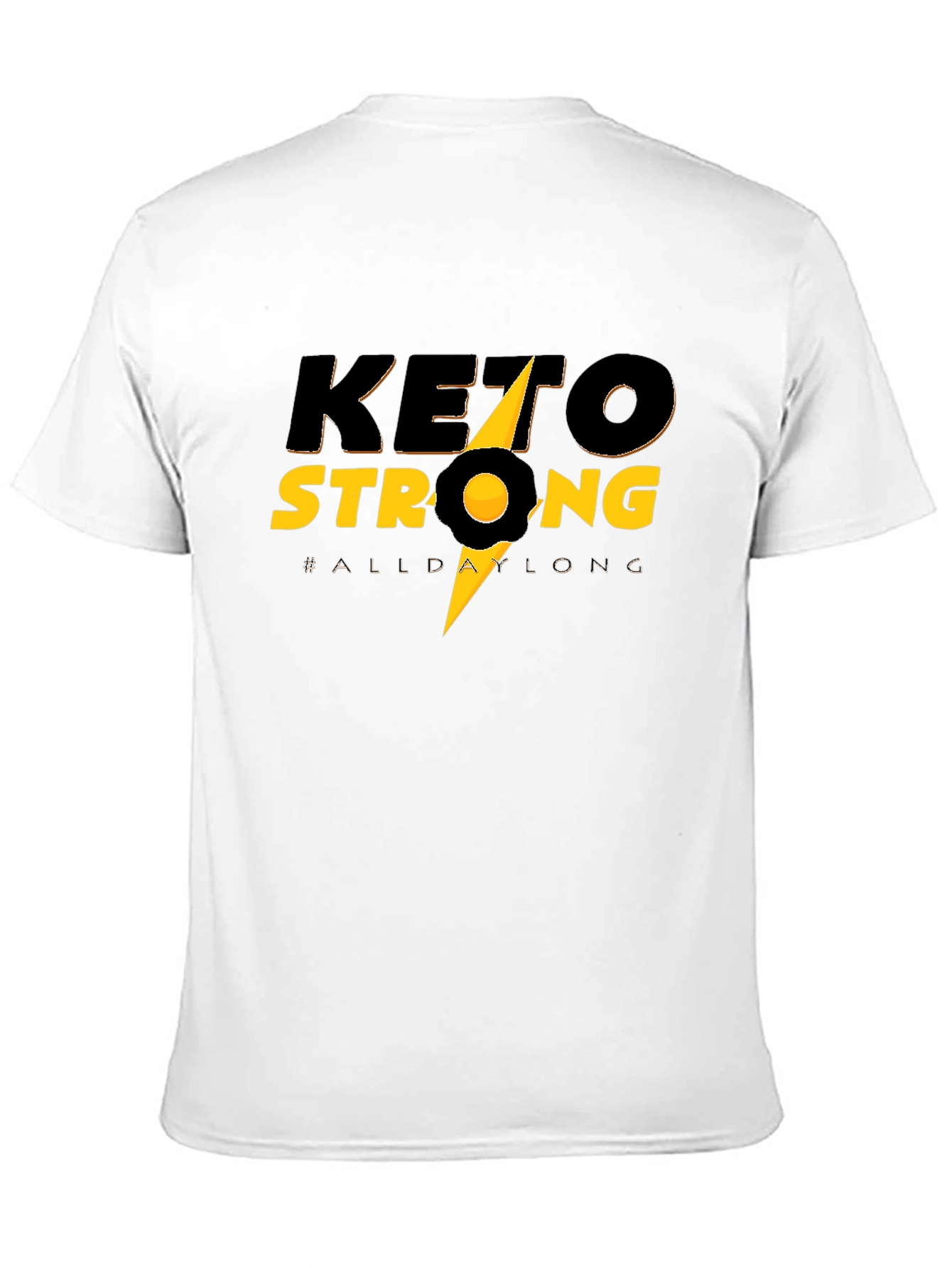 Keto Strong Black Tee - All Day Long