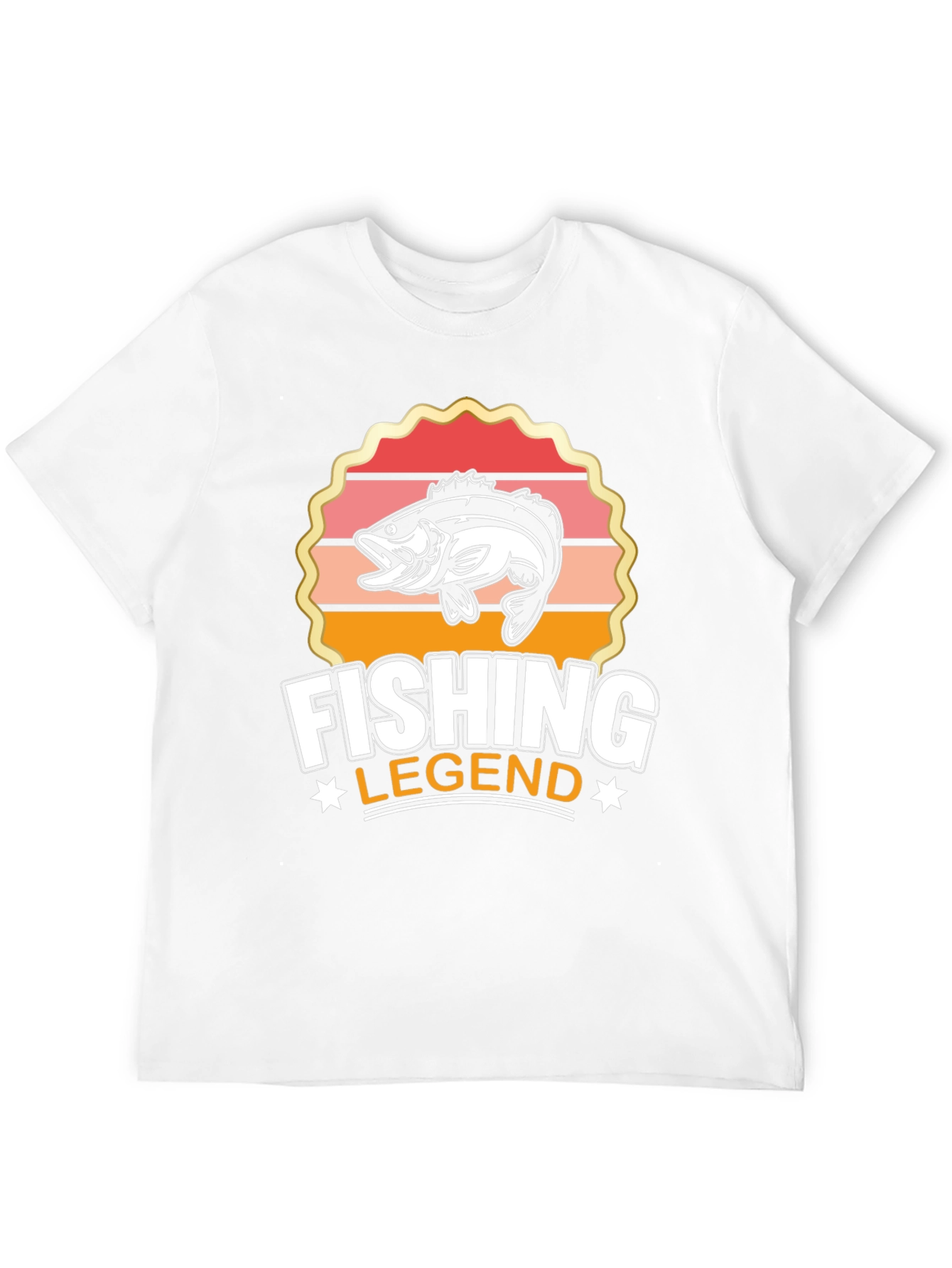 Fishing Legend Graphic Tee - Black