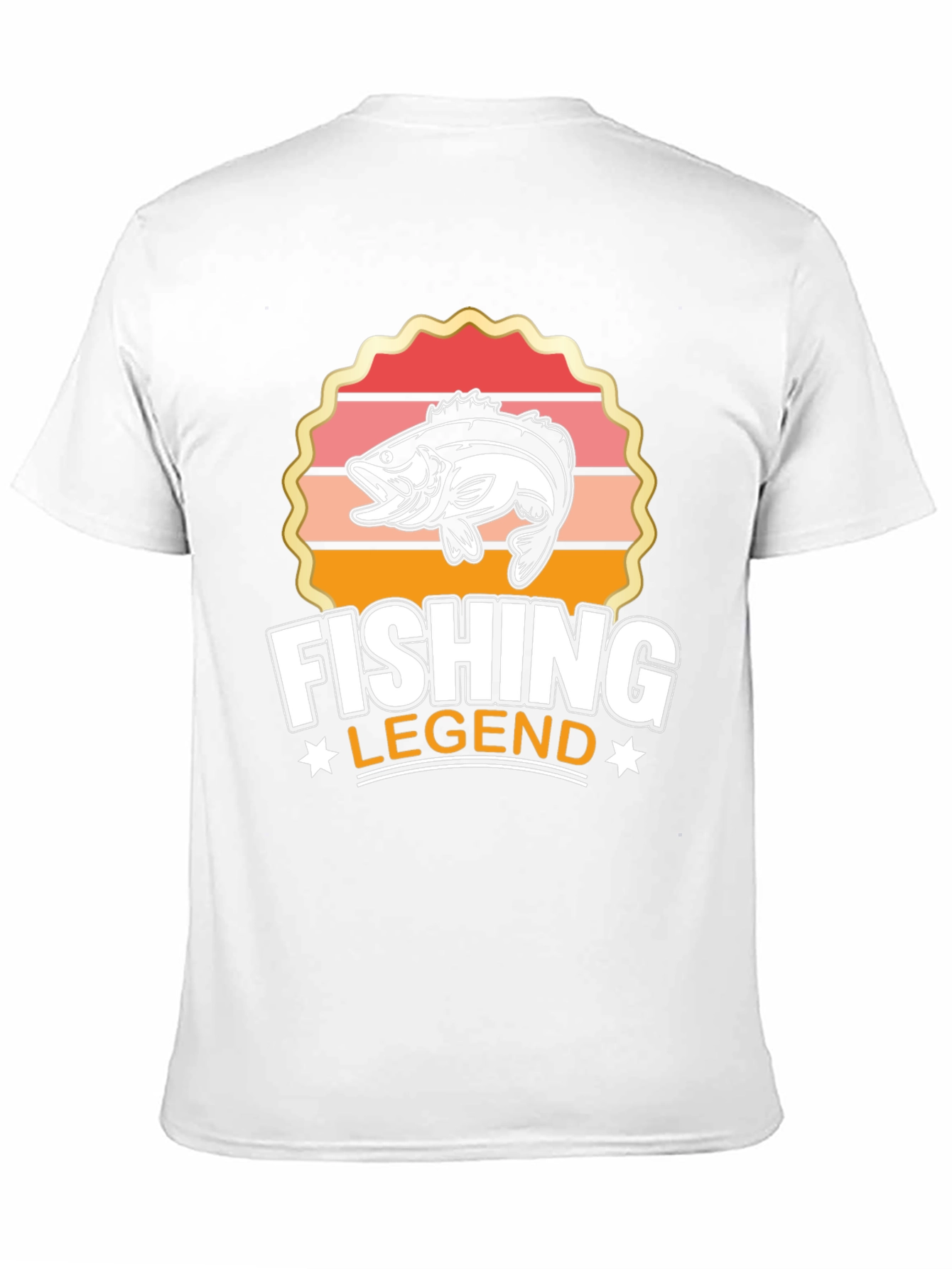 Fishing Legend Graphic Tee - Black