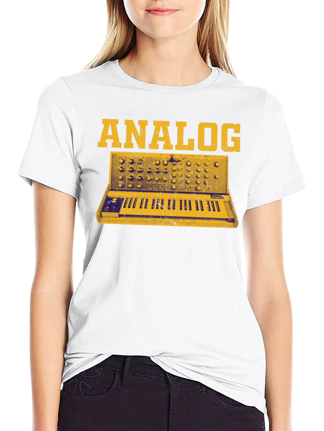 Analog Synth Graphic Tee - Musician T-Shirt