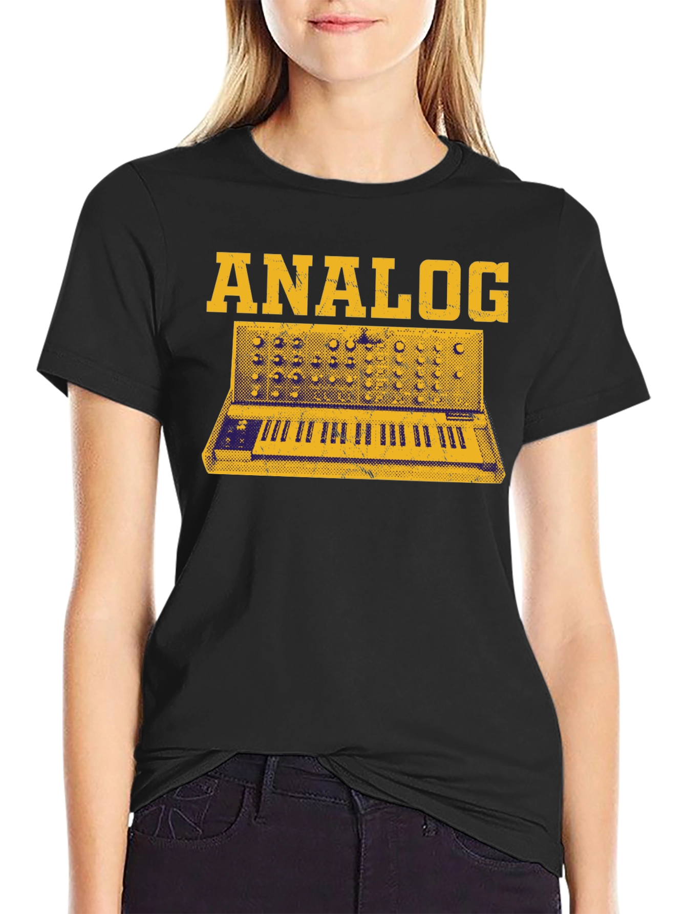 Analog Synth Graphic Tee - Musician T-Shirt
