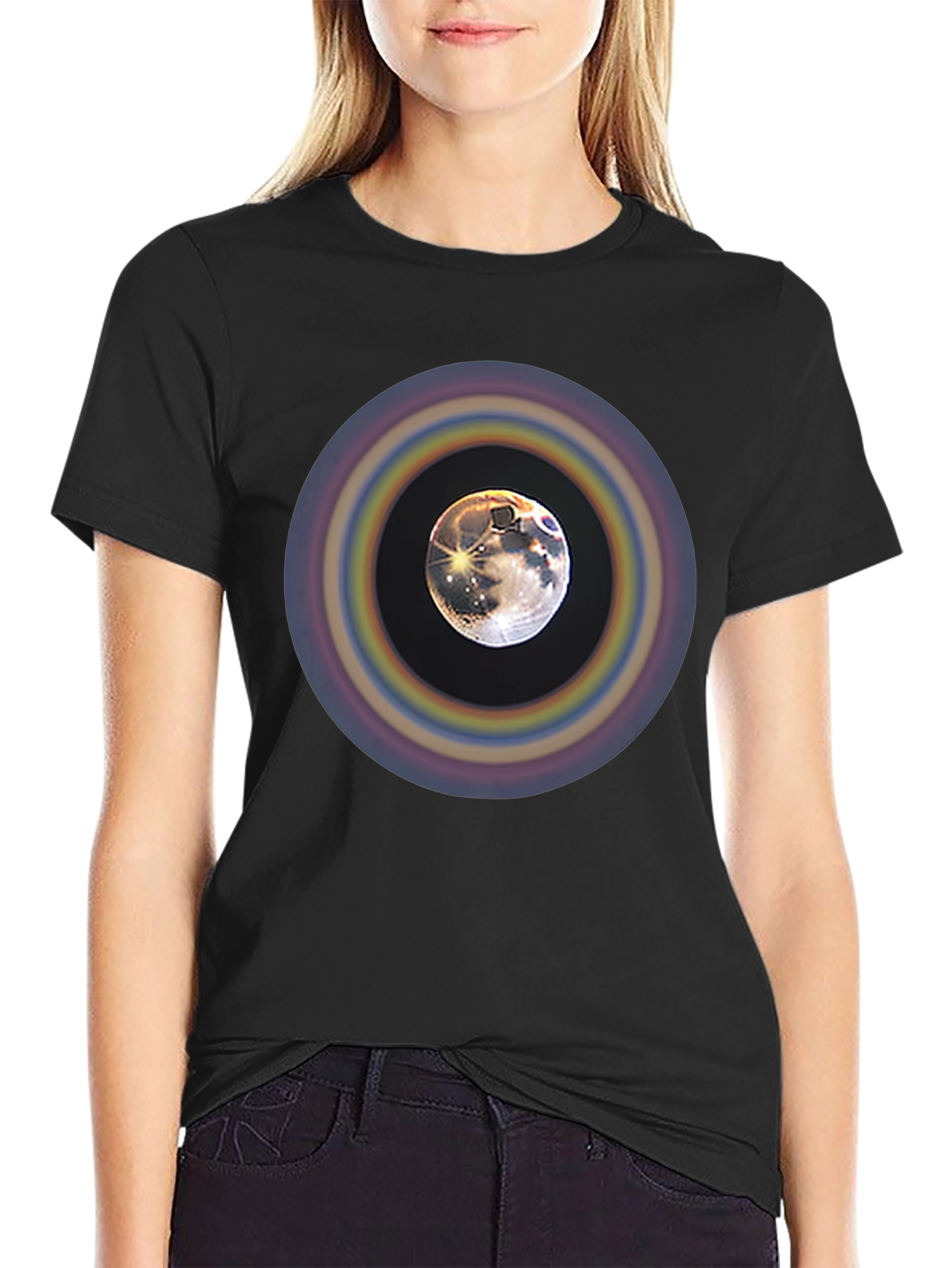 Moon Rainbow Graphic T-Shirt