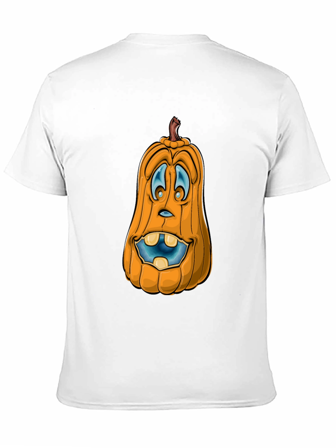 Funny Pumpkin Face Graphic T-Shirt - Halloween Style