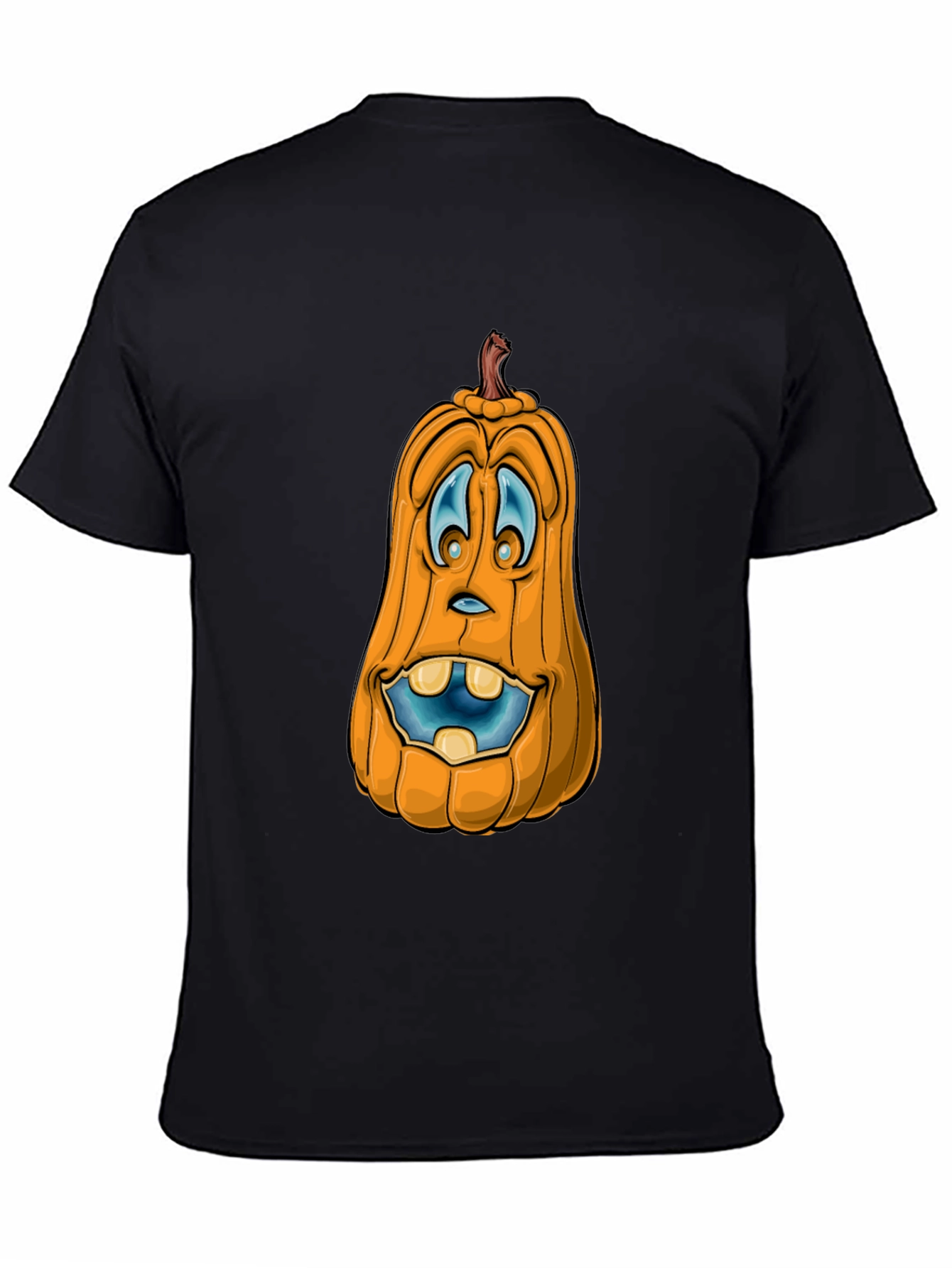 Funny Pumpkin Face Graphic T-Shirt - Halloween Style