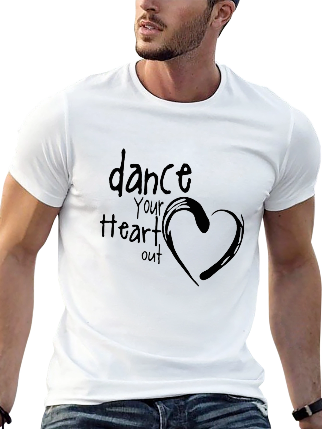 Dance Your Heart Out - Black Graphic Tee
