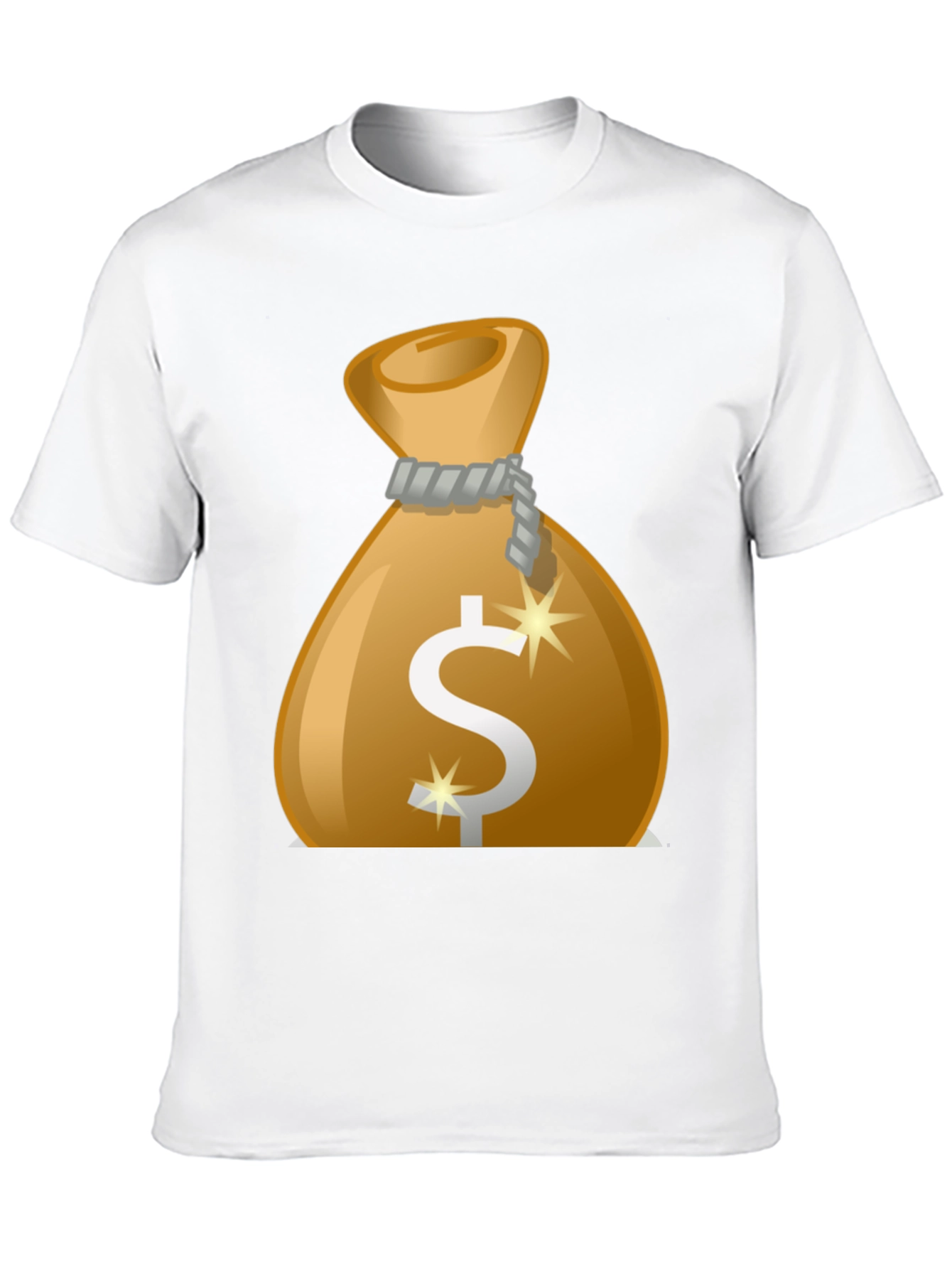 Money Bag Graphic Tee - Classic Black Cotton T-Shirt