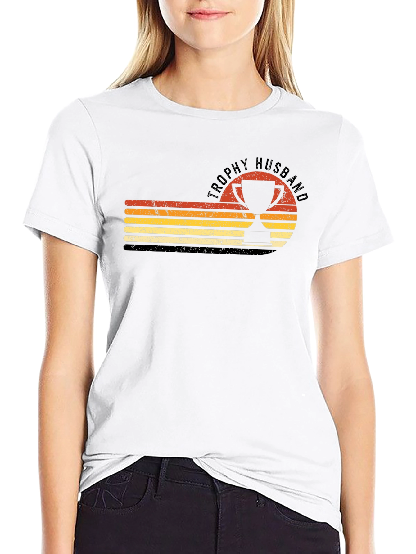 Trophy Husband Graphic Tee - Retro Style
