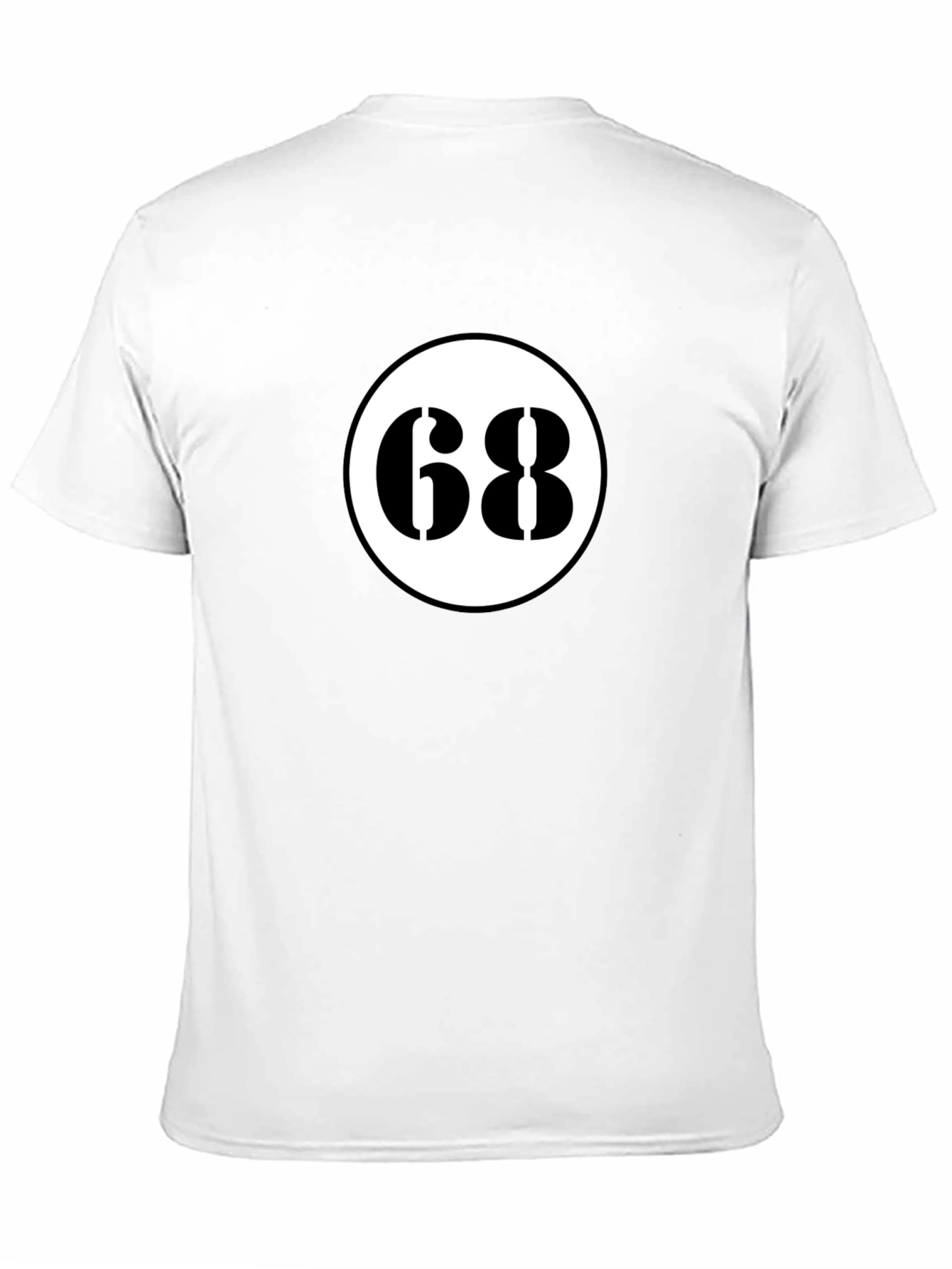 Retro 68 Racer Tee - Black Cotton Blend Shirt