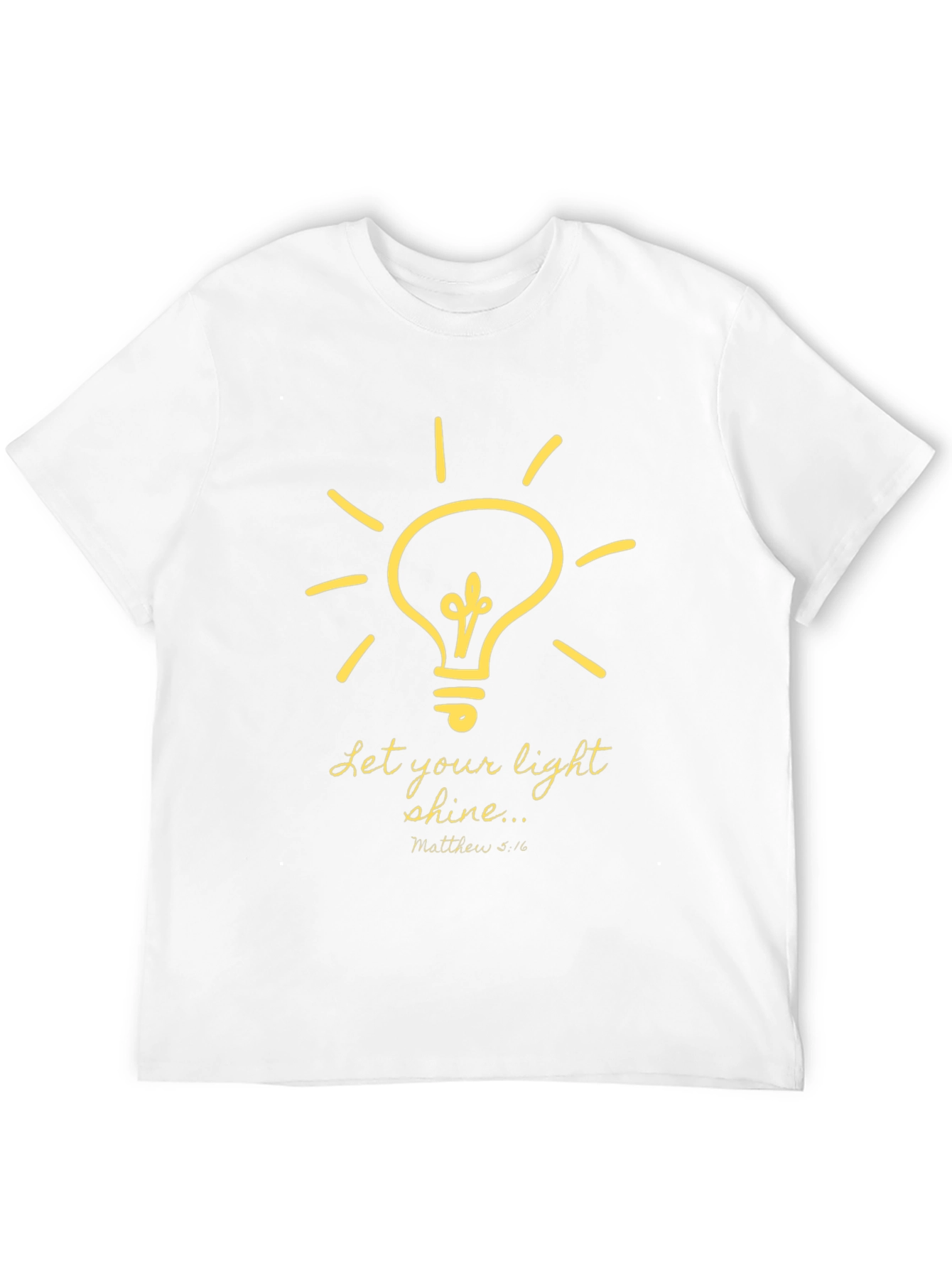 Let Your Light Shine Graphic Tee - Black
