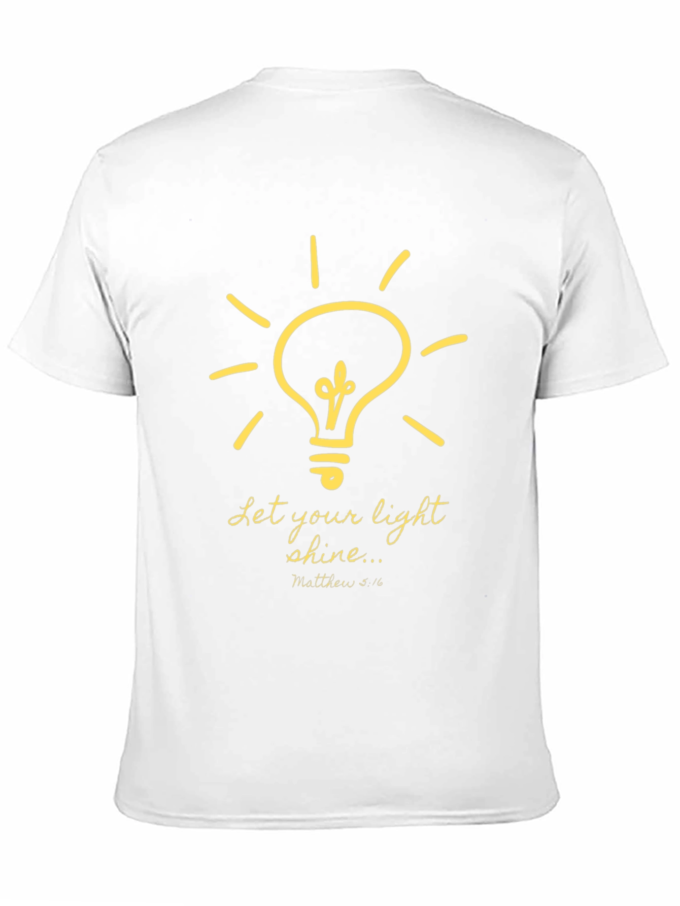 Let Your Light Shine Graphic Tee - Black