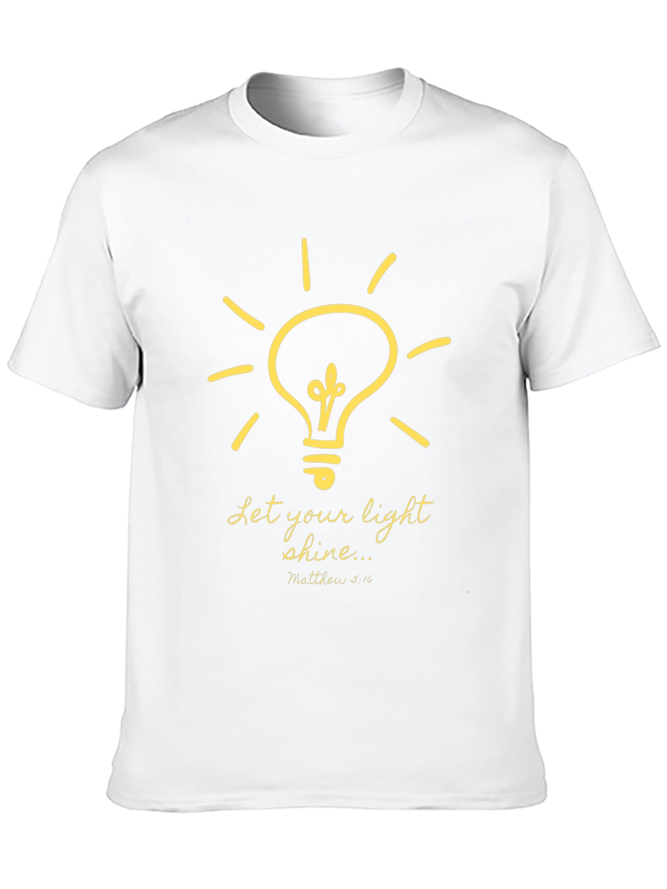 Let Your Light Shine Graphic Tee - Black