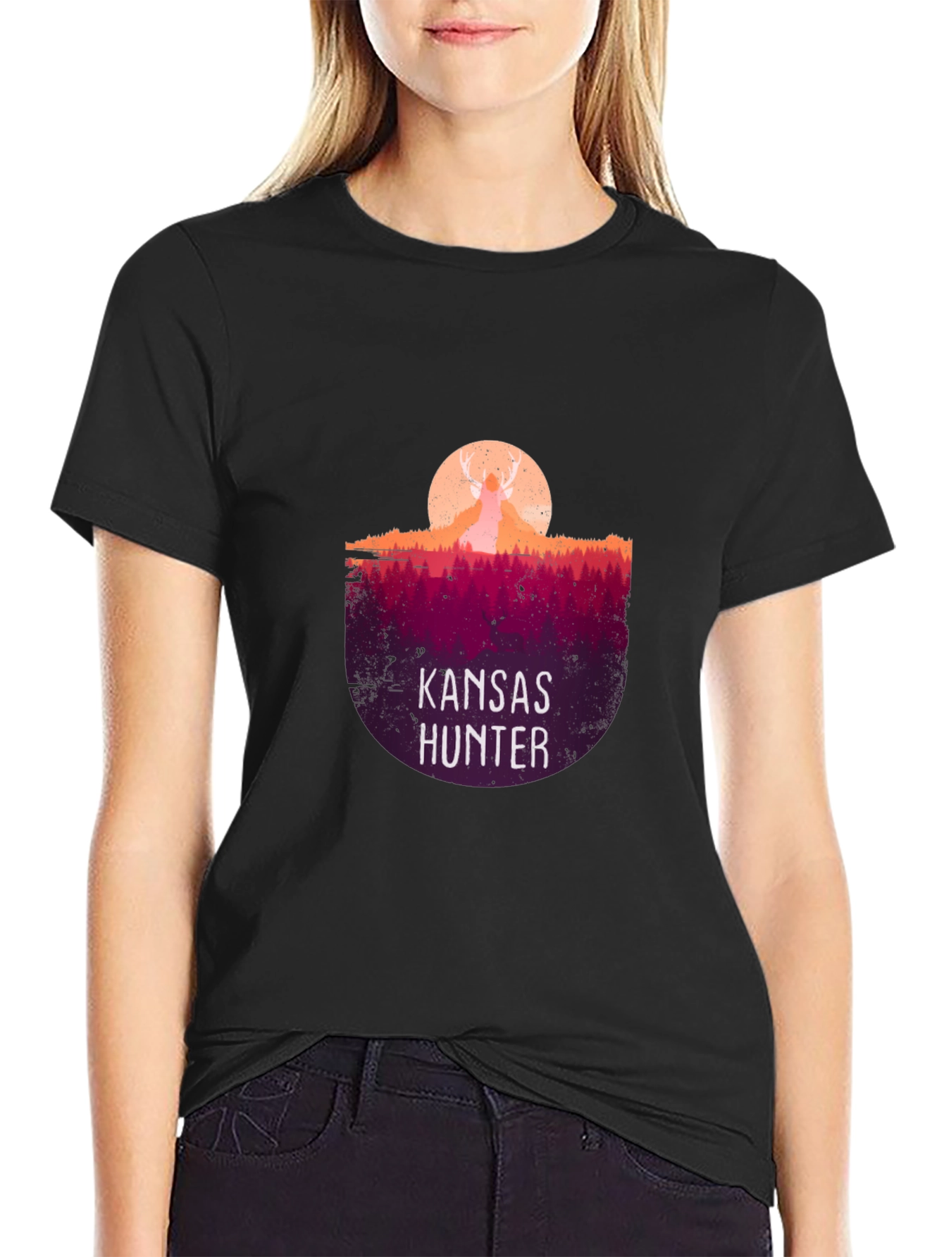 Kansas Hunter Graphic Tee - Wildlife Inspired Design