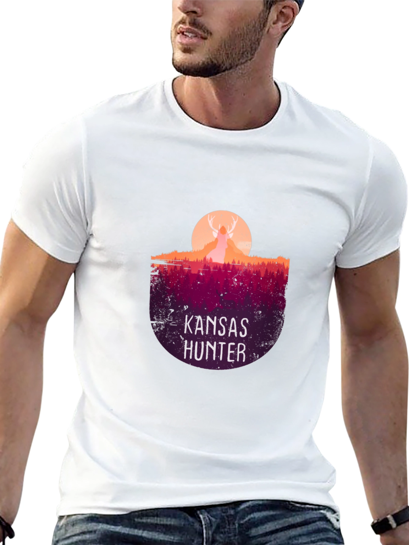 Kansas Hunter Graphic Tee - Wildlife Inspired Design