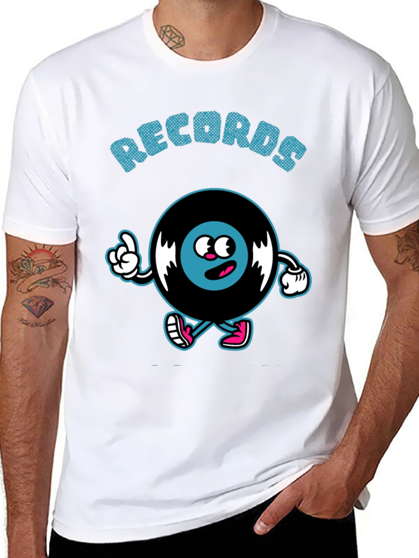 Cartoon Record T-Shirt