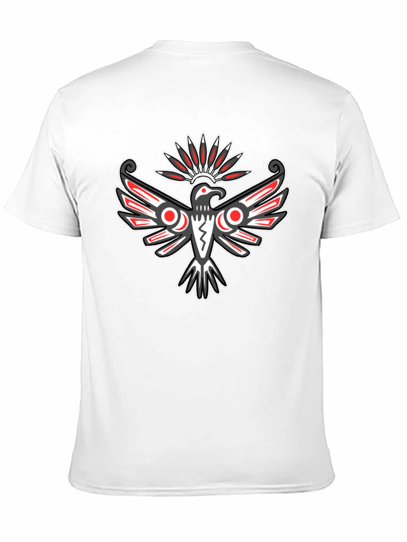 Tribal Eagle Graphic Tee - Bold Black T-Shirt
