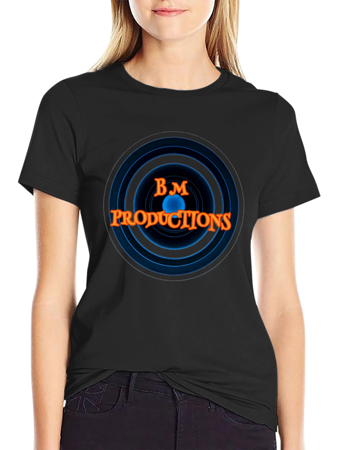 BM Productions T-Shirt - Black Crew Neck