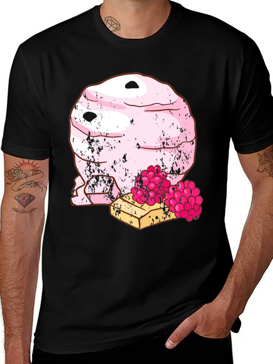 Funny Pink Ice Cream Dessert Graphic T-Shirt