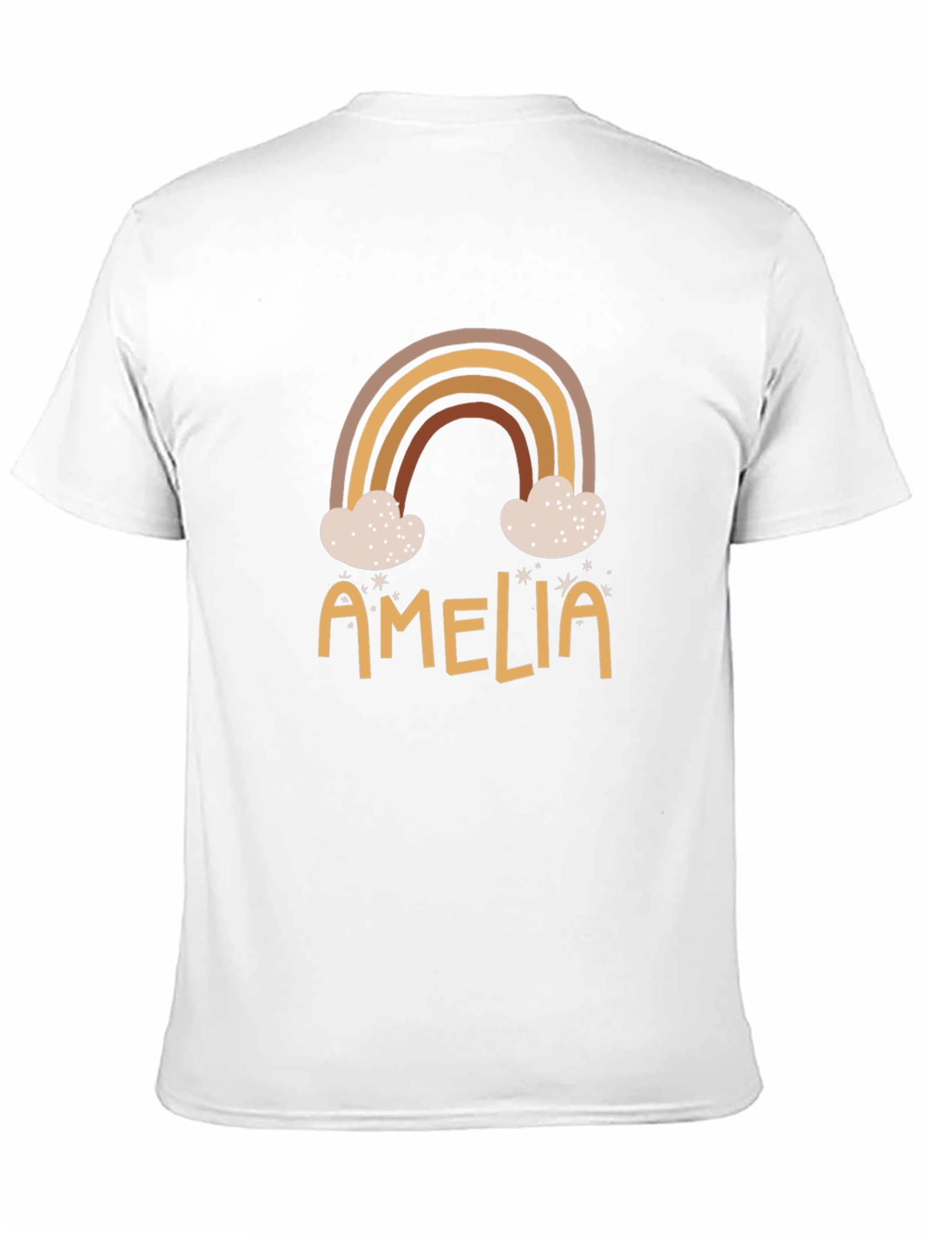 Amelia Rainbow Graphic Tee - Custom Name Shirt