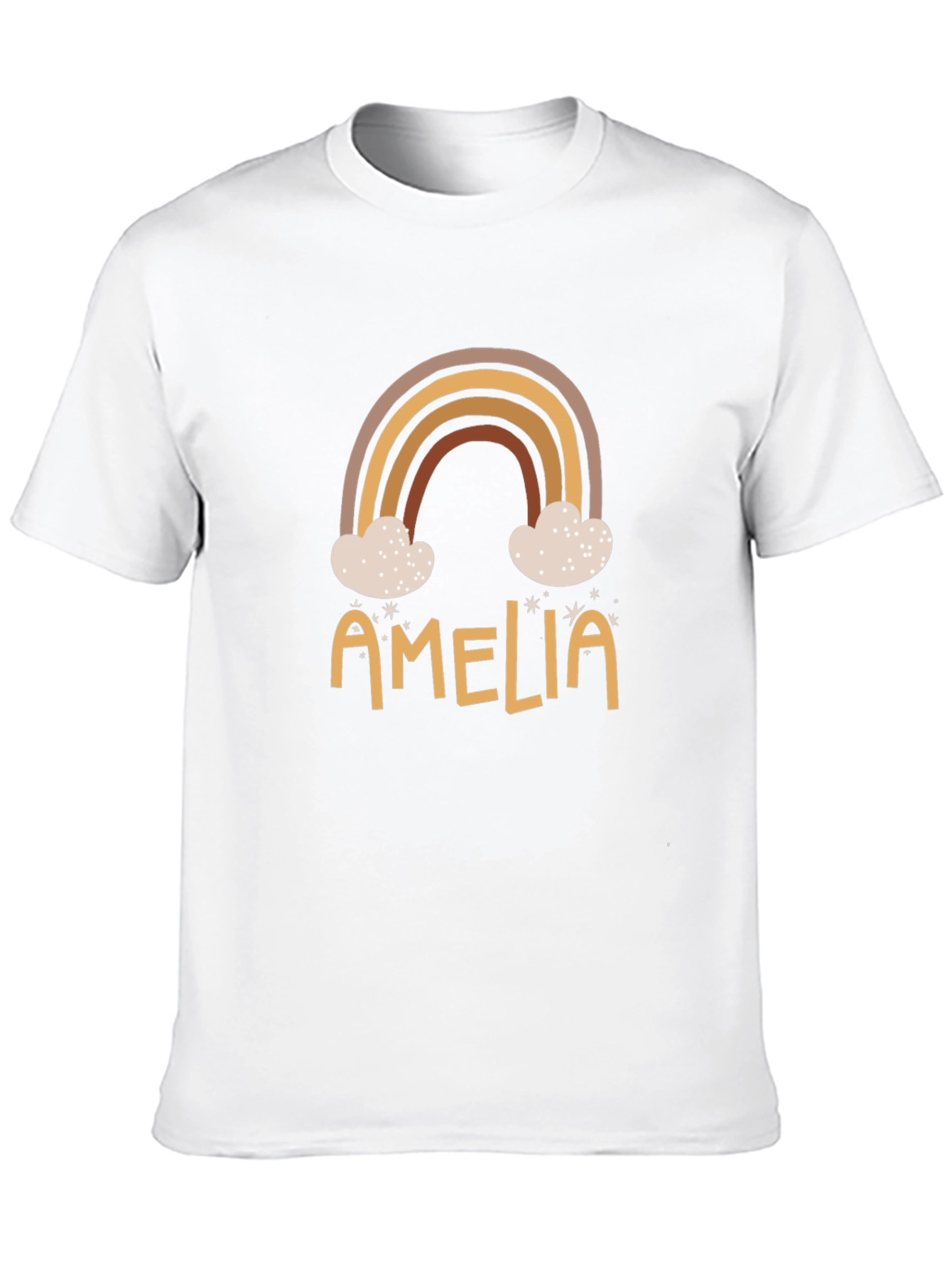 Amelia Rainbow Graphic Tee - Custom Name Shirt