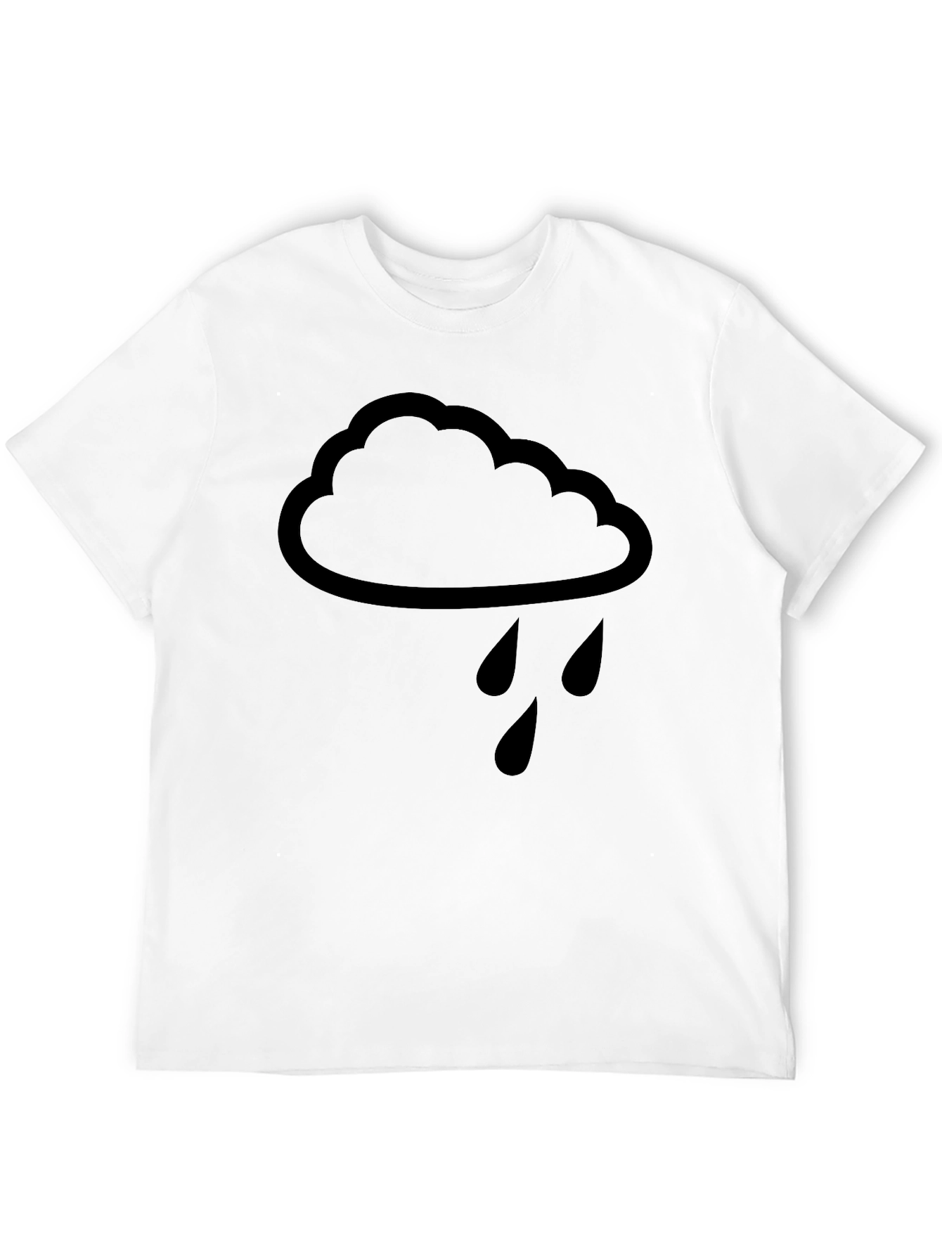 Rain Cloud Graphic T-Shirt - Unisex Black Tee