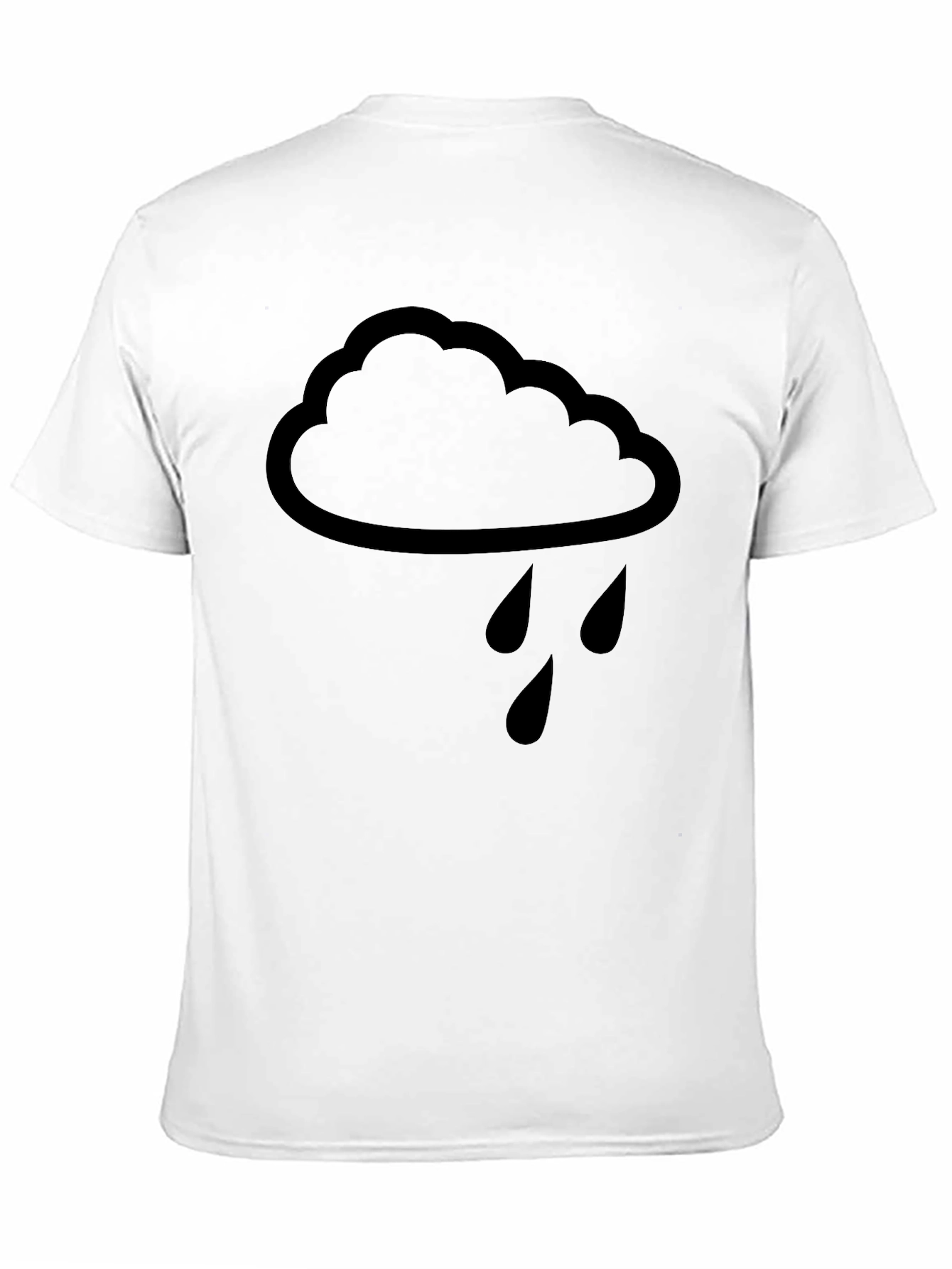 Rain Cloud Graphic T-Shirt - Unisex Black Tee