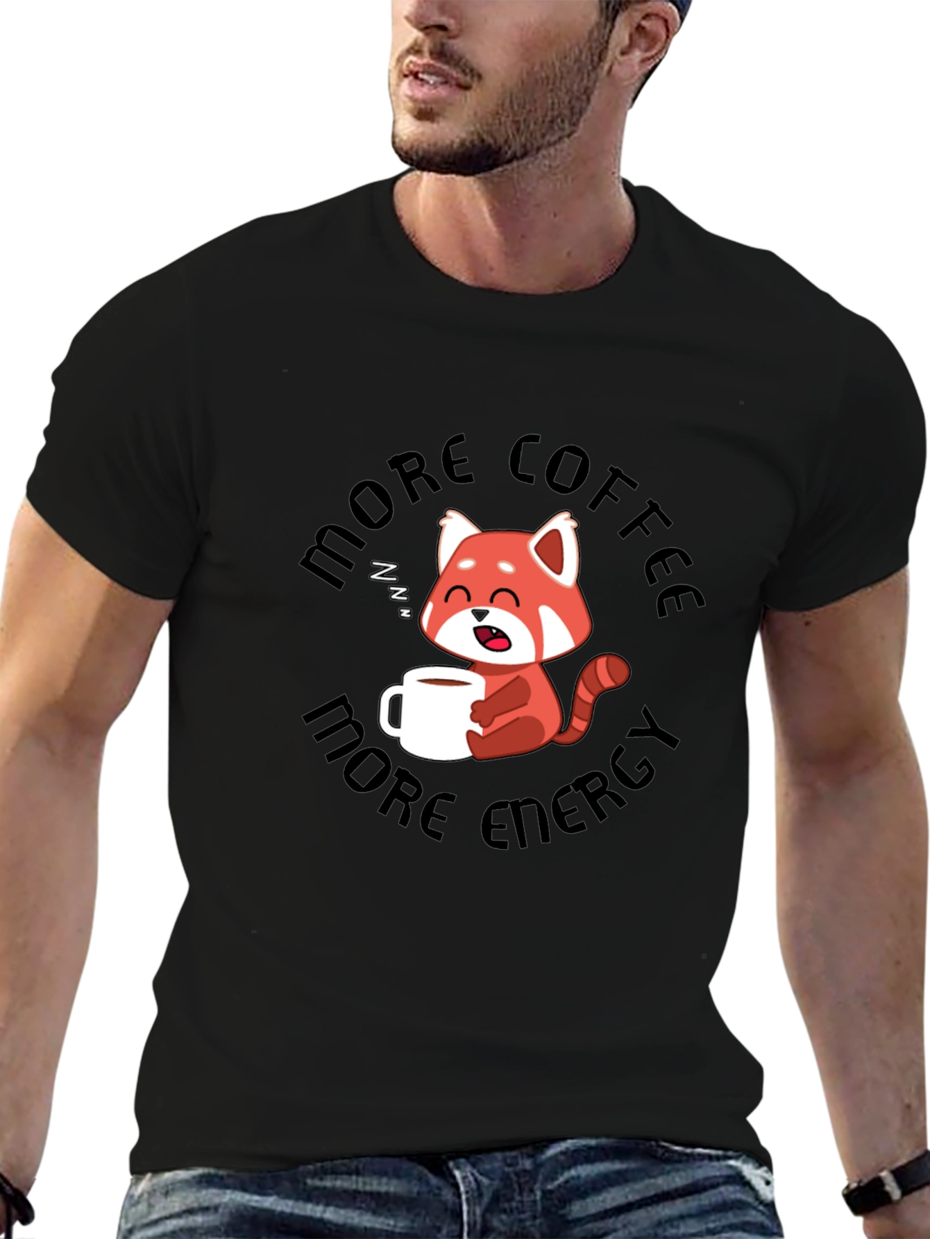 More Coffee More Energy Graphic T-Shirt