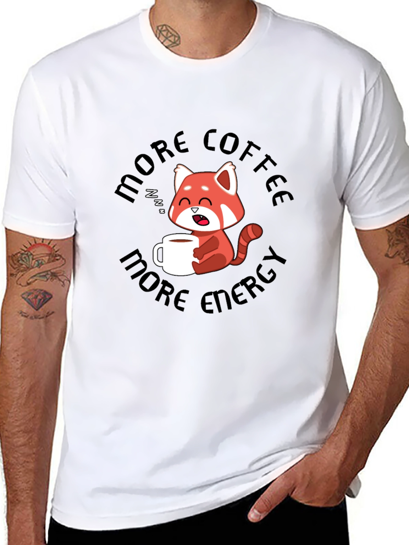 More Coffee More Energy Graphic T-Shirt