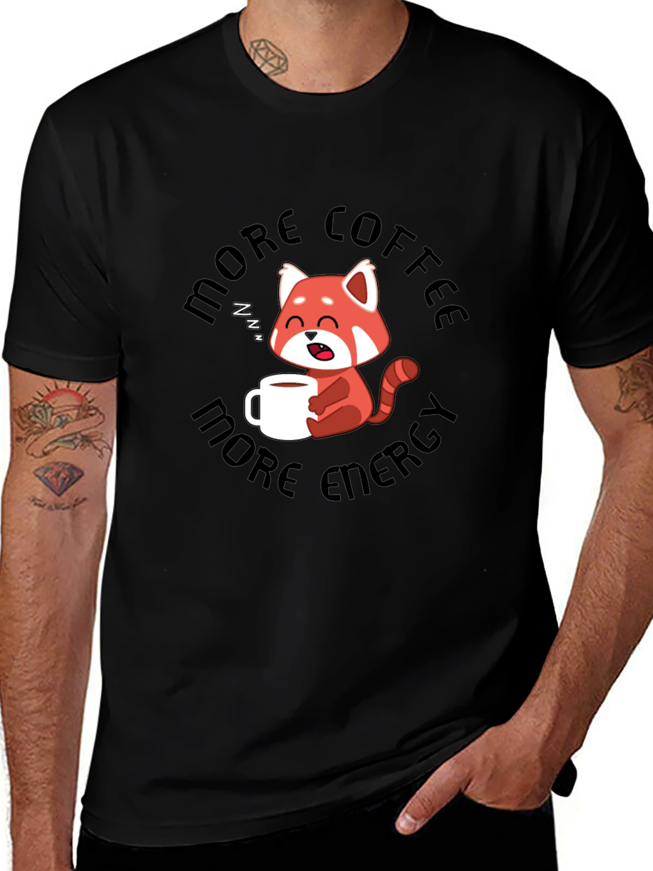 More Coffee More Energy Graphic T-Shirt