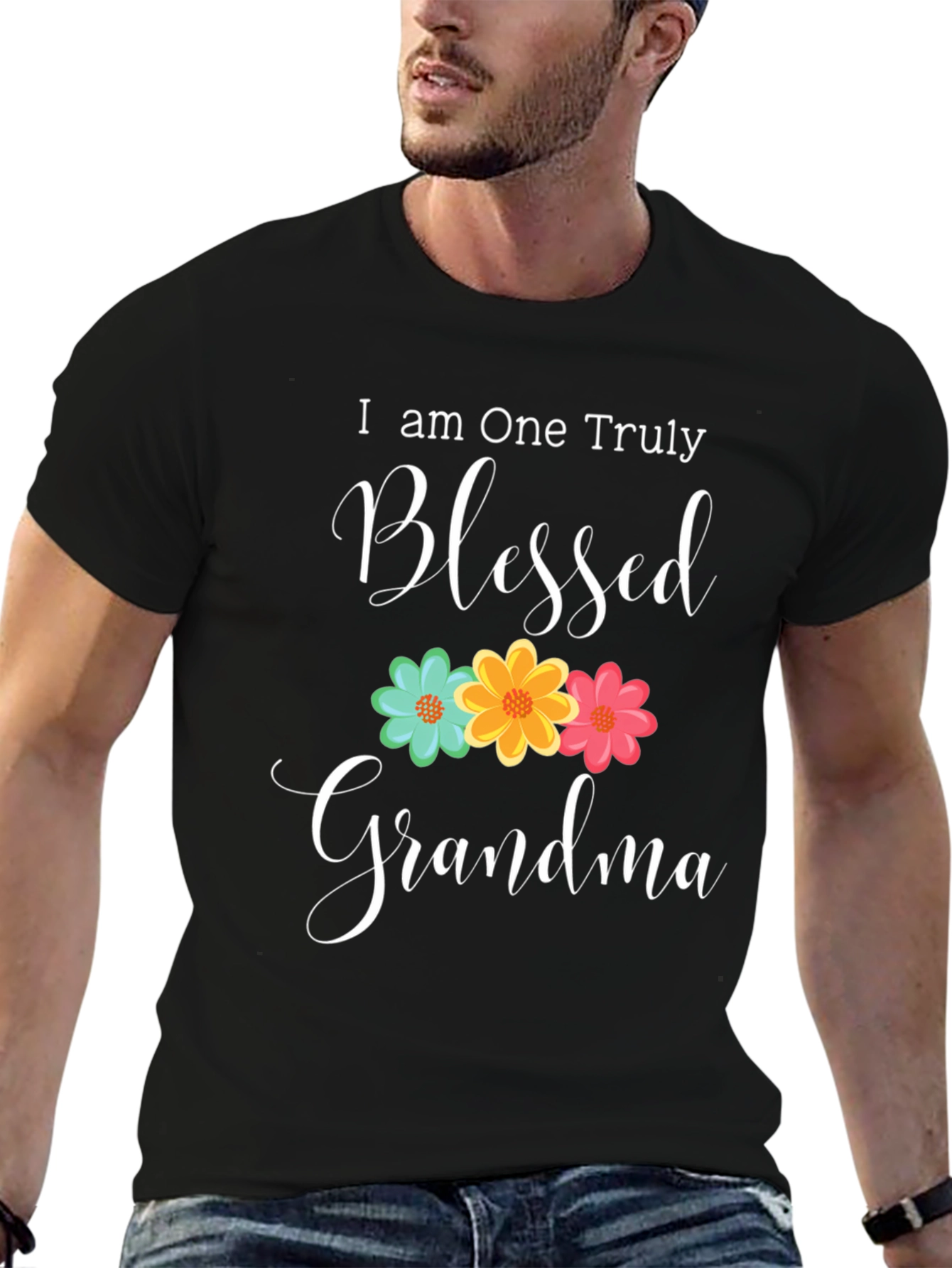 Blessed Grandma Floral Graphic Tee