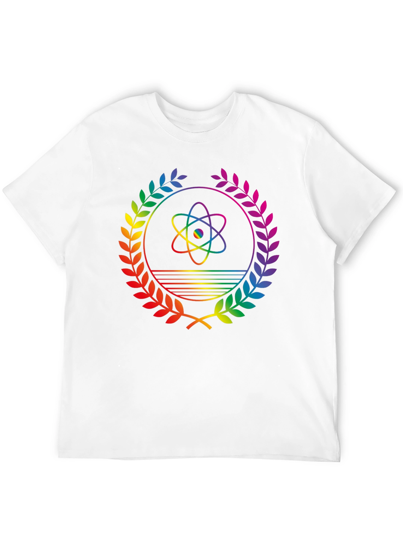 Rainbow Atom Science T-Shirt - Pride Graphic Tee