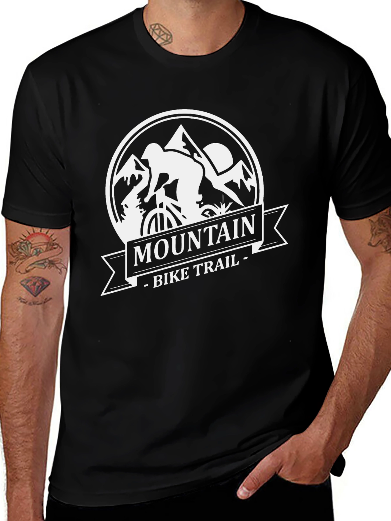 Mountain Bike Trail Graphic Tee