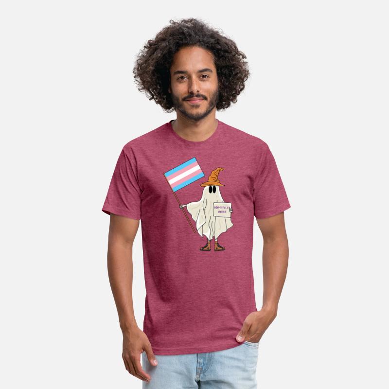 Halloween Ghost With Transgender Flag
