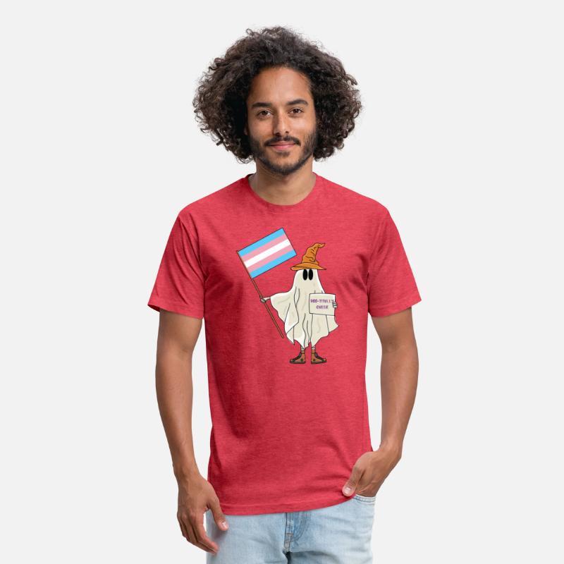 Halloween Ghost With Transgender Flag
