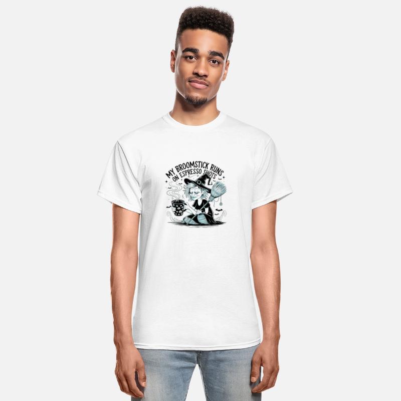 Halloween t shirt design with funny witch tee
