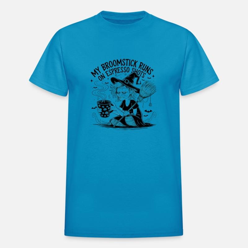 Halloween t shirt design with funny witch tee