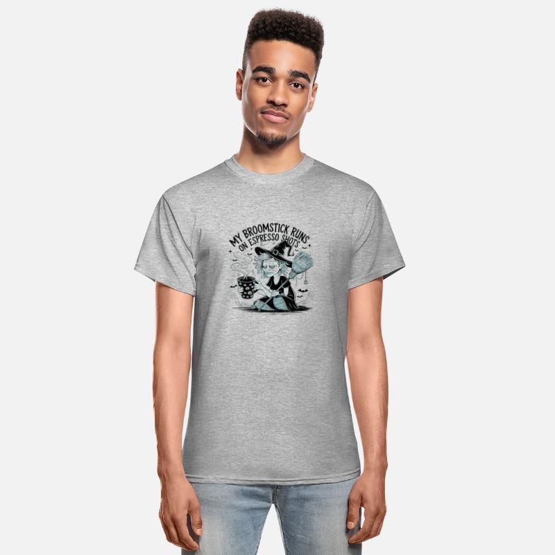 Halloween t shirt design with funny witch tee
